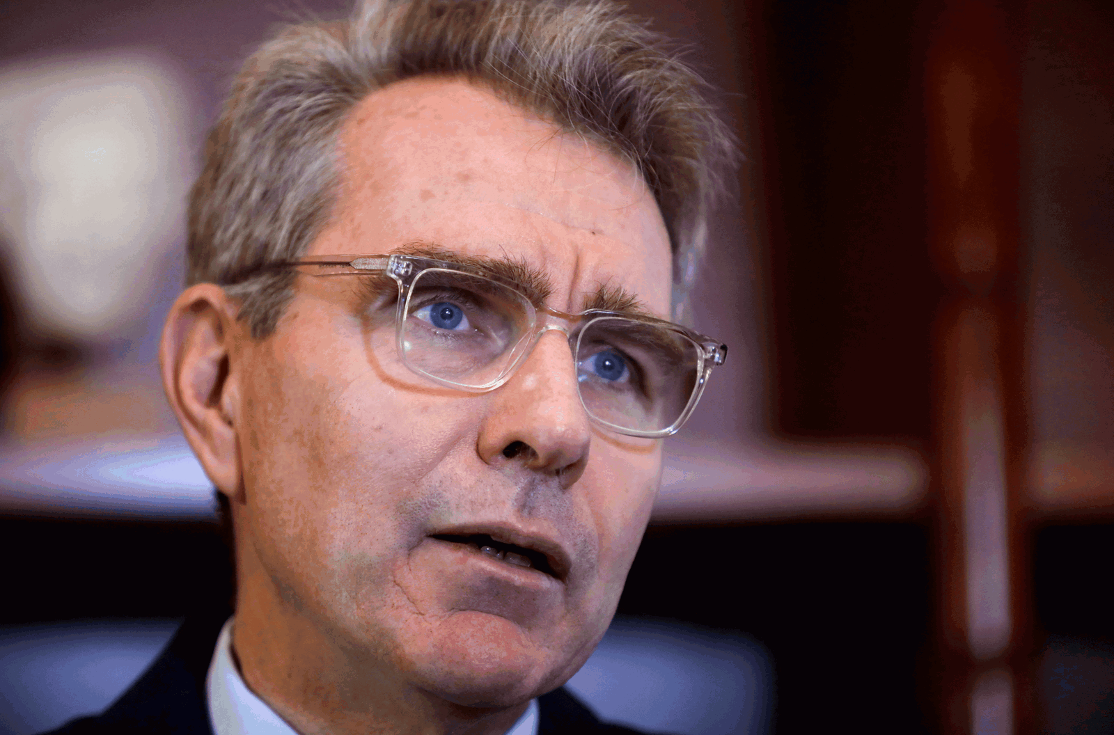 U.S. Ambassador to Greece Geoffrey R. Pyatt speaks during an interview with Reuters in Athens, Greece, October 20, 2017. 