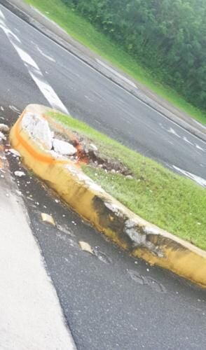 The intersection on Pale San Vitores Road in Tumon where Saturday's fatal crash took place.