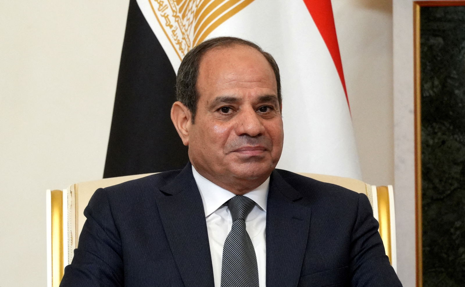FILE PHOTO: Egyptian President Abdel Fattah al-Sisi attends a meeting with Russian President Vladimir Putin on the sidelines of Russia-Africa summit in Saint Petersburg, Russia, July 26, 2023. Sputnik/Alexei Danichev/Pool via REUTERS