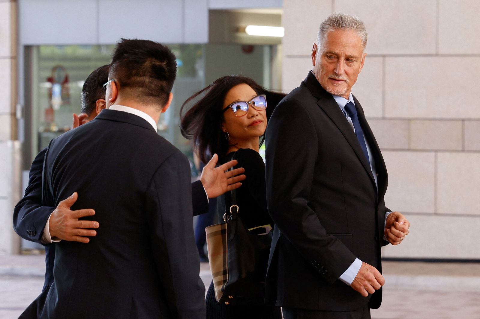 U.S. Washington state senator Jeff Wilson leaves the West Kowloon Magistrates' Courts, in Hong Kong, China October 30, 2023. 
