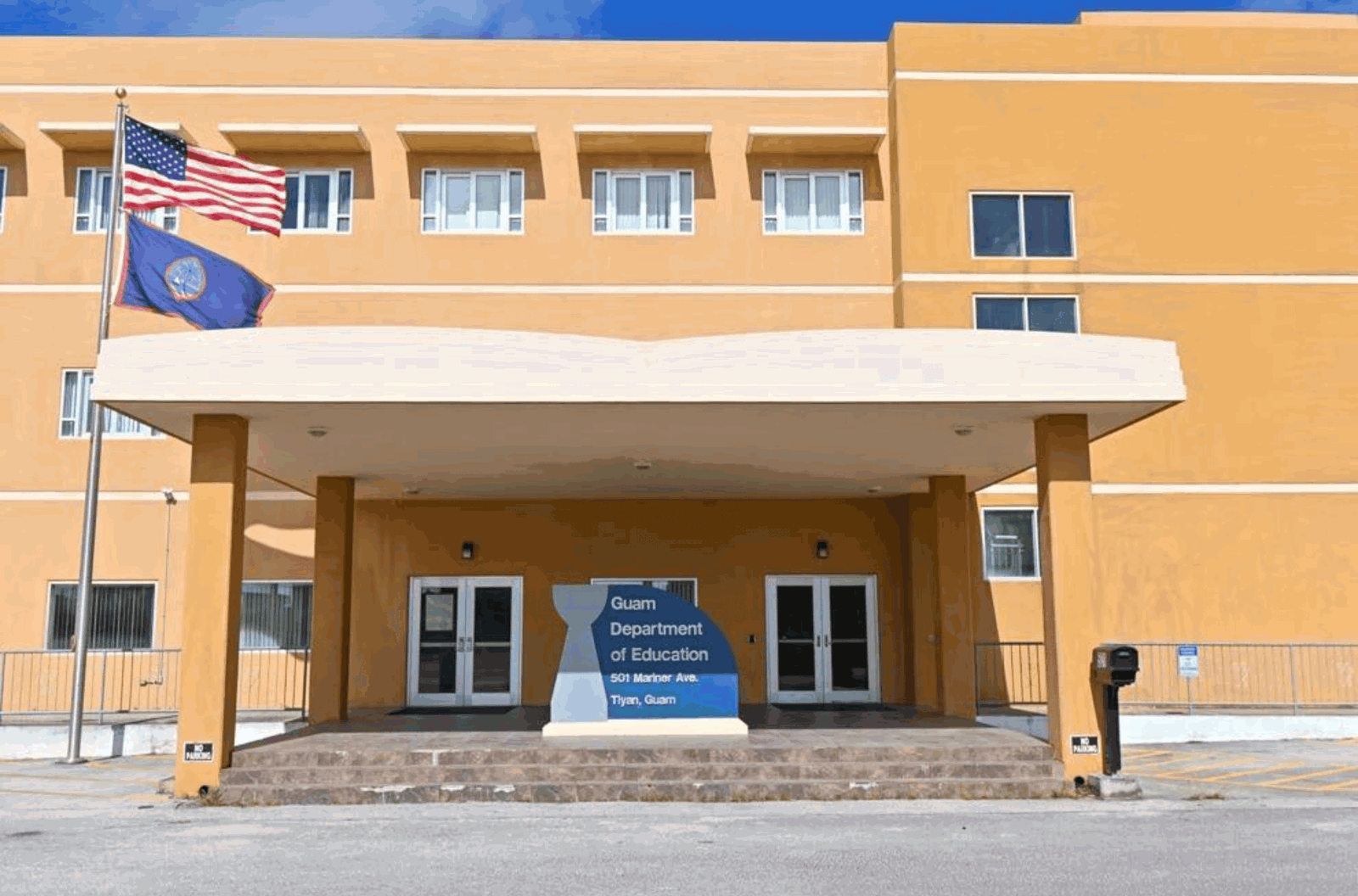 The Guam Department of Education headquarters as seen on June 9, 2023, in Tiyan.