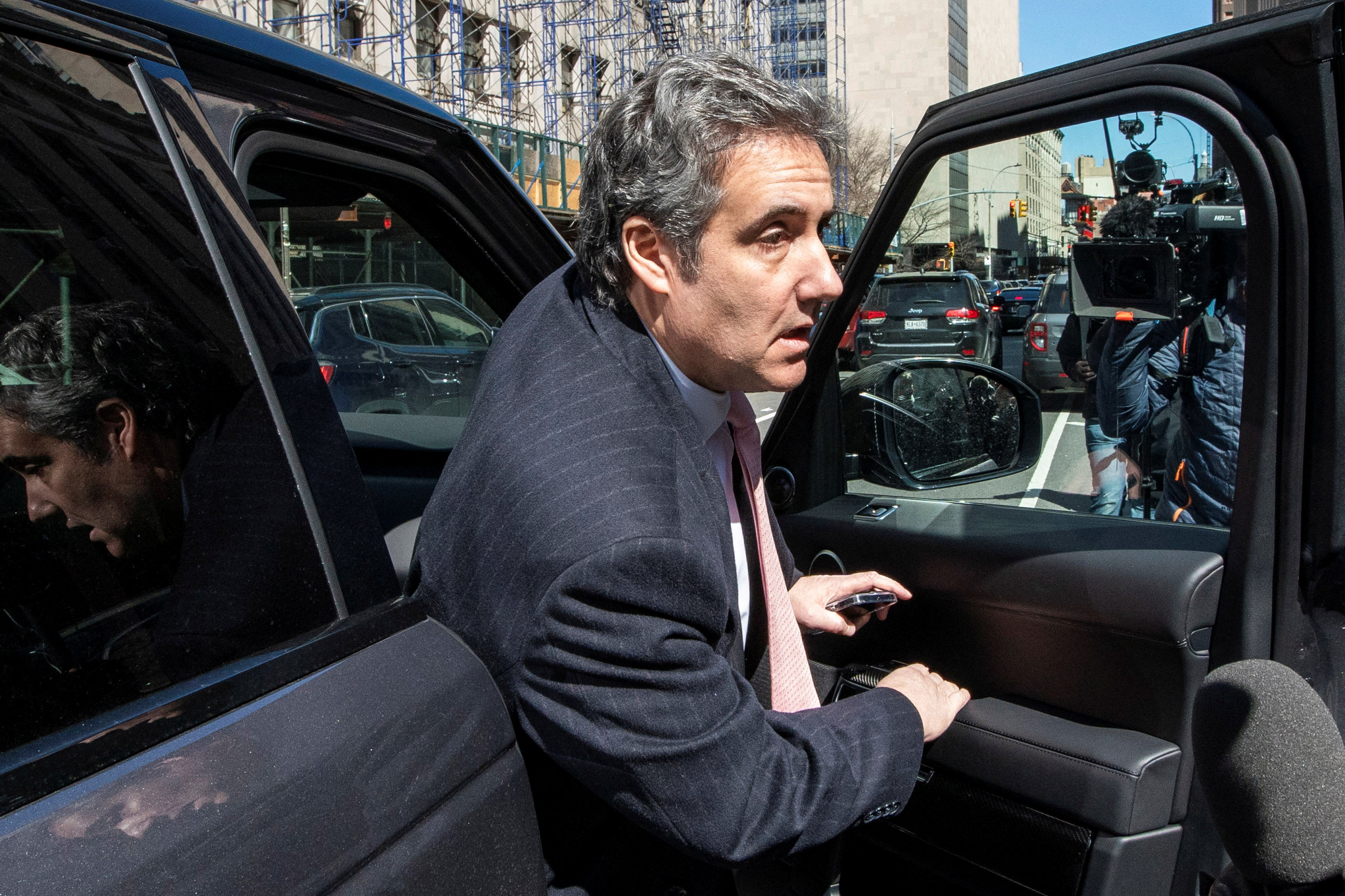 Michael Cohen, former attorney for former U.S. President Donald Trump, arrives to the New York Courthouse in New York City, U.S., March 15, 2023. 