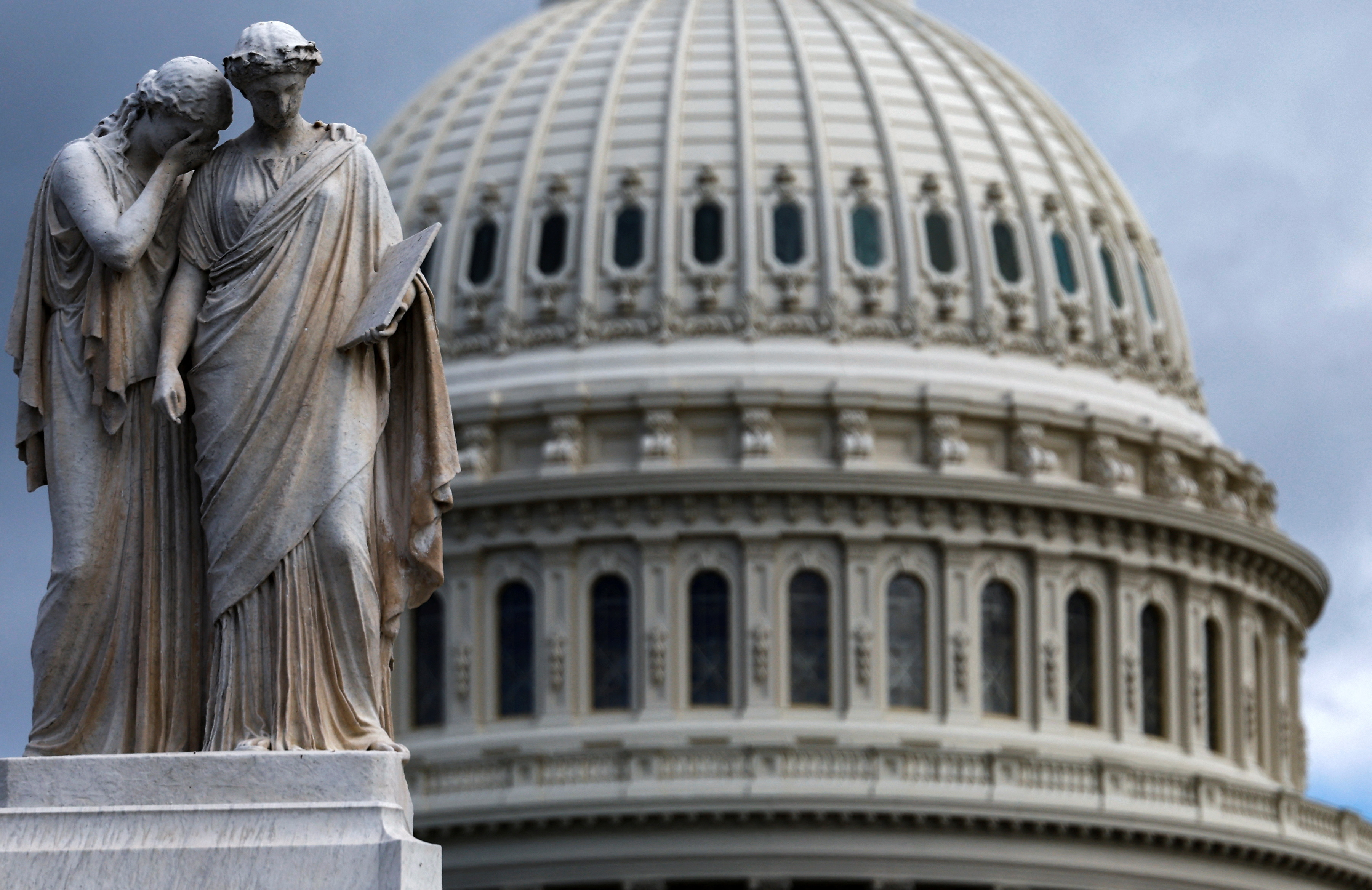 The U.S. Capitol building is seen as House Republicans continue to work to choose a new Speaker of the House, in Washington, U.S., October 16, 2023. REUTERS/Evelyn Hockstein