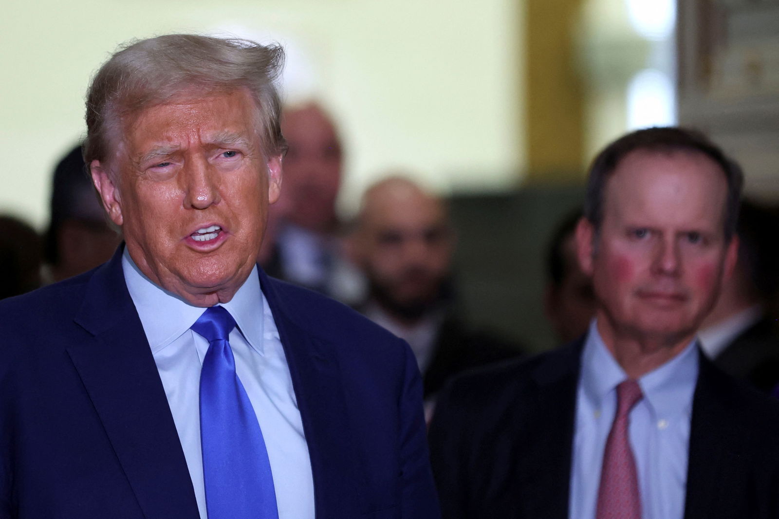 Former U.S. President Donald Trump attends the Trump Organization civil fraud trial, in New York State Supreme Court in the Manhattan borough of New York City, U.S., October 24, 2023.