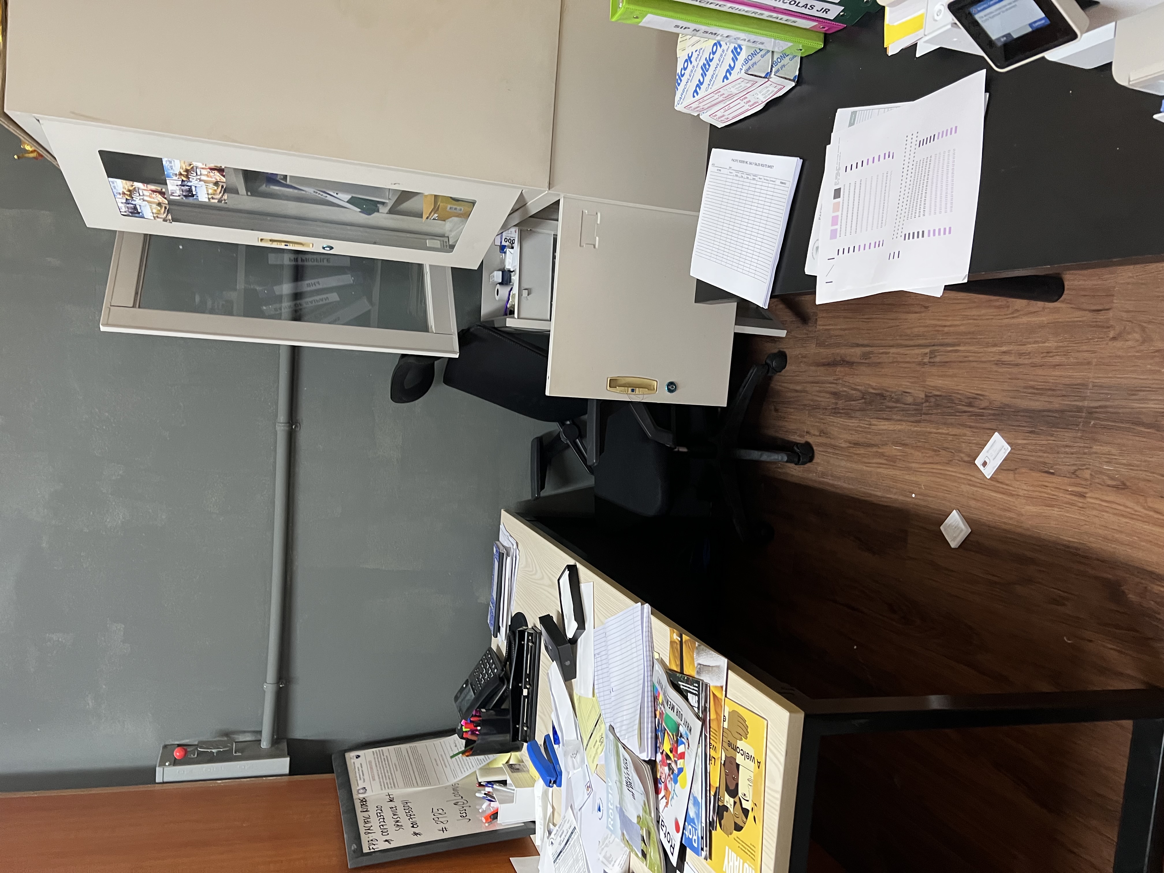 An office area at Sip n Smile.