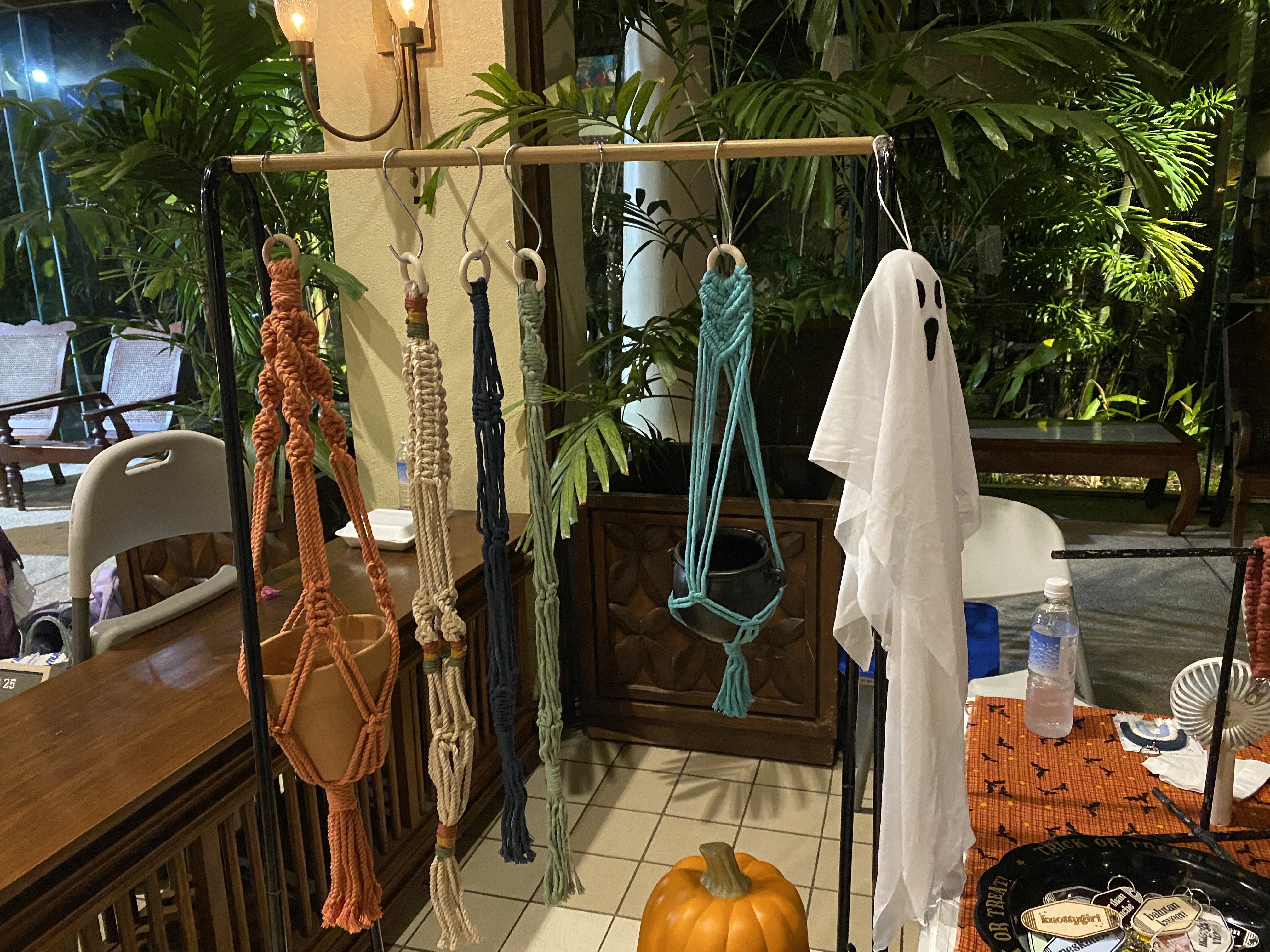 Some of the macramé work created by Sheri Llagas.