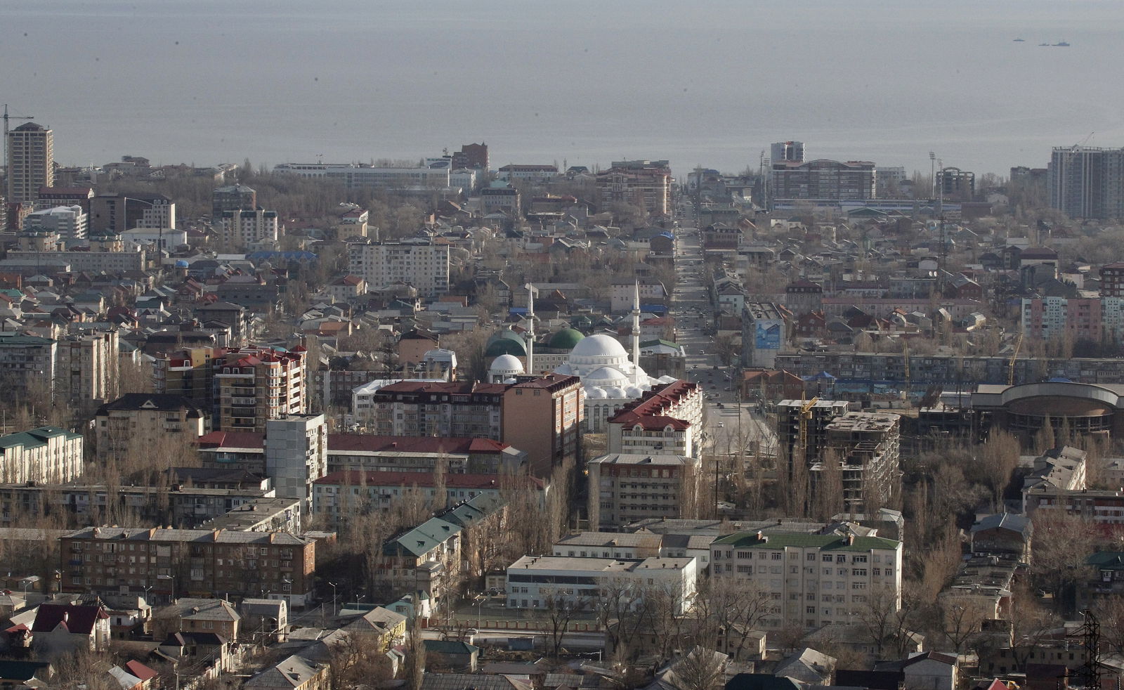 An aerial view of the Dagestan capital of Makhachkala March 24, 2012.