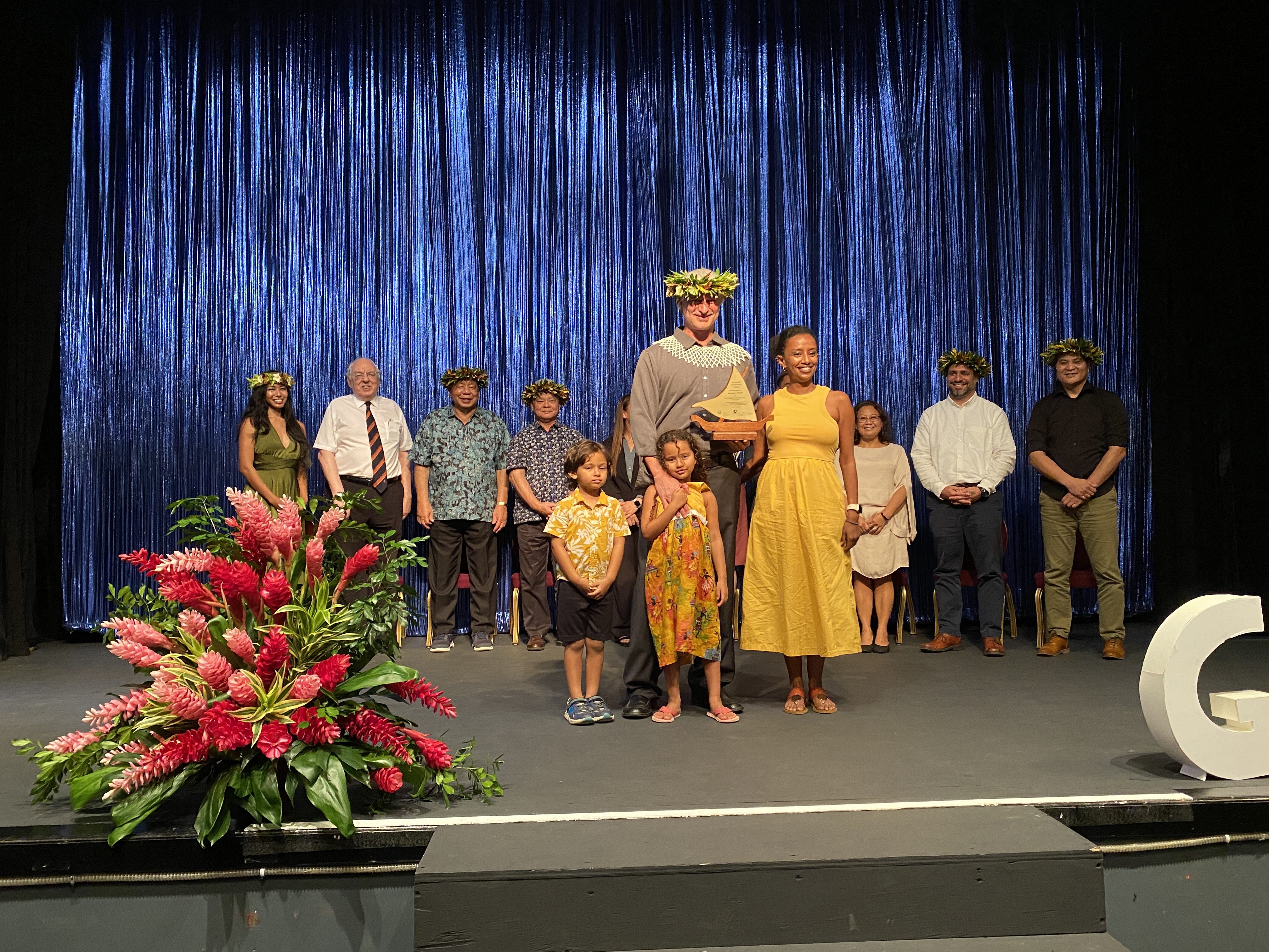 William Fife and family. Fife's wife, Dr. Beylul Solomon, is also a recipient of a Governor's Humanities Award for Research and Publication in the Humanities.