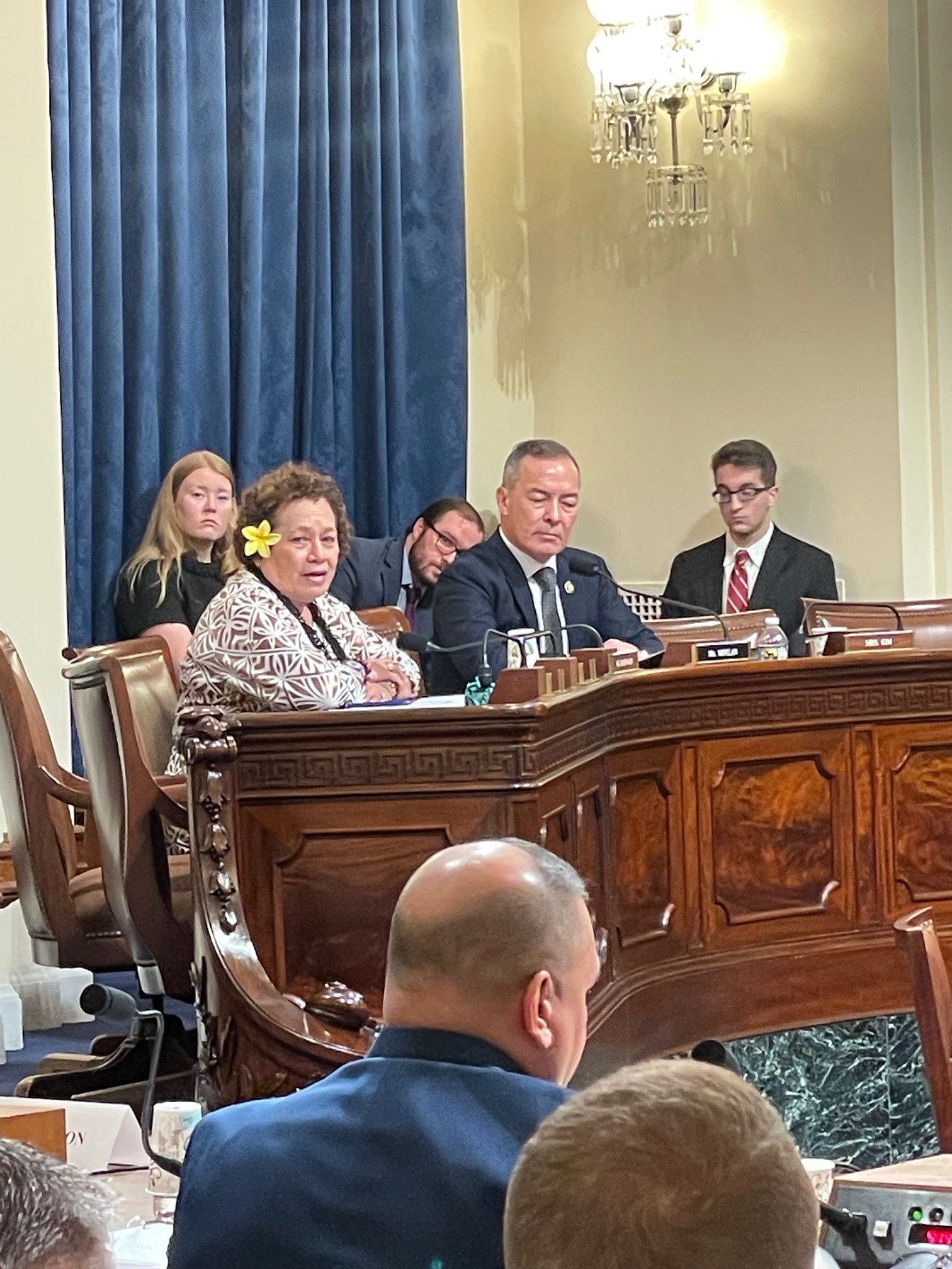 Congresswoman Amata participates in an oversight hearing on the U.S. Coast Guard.