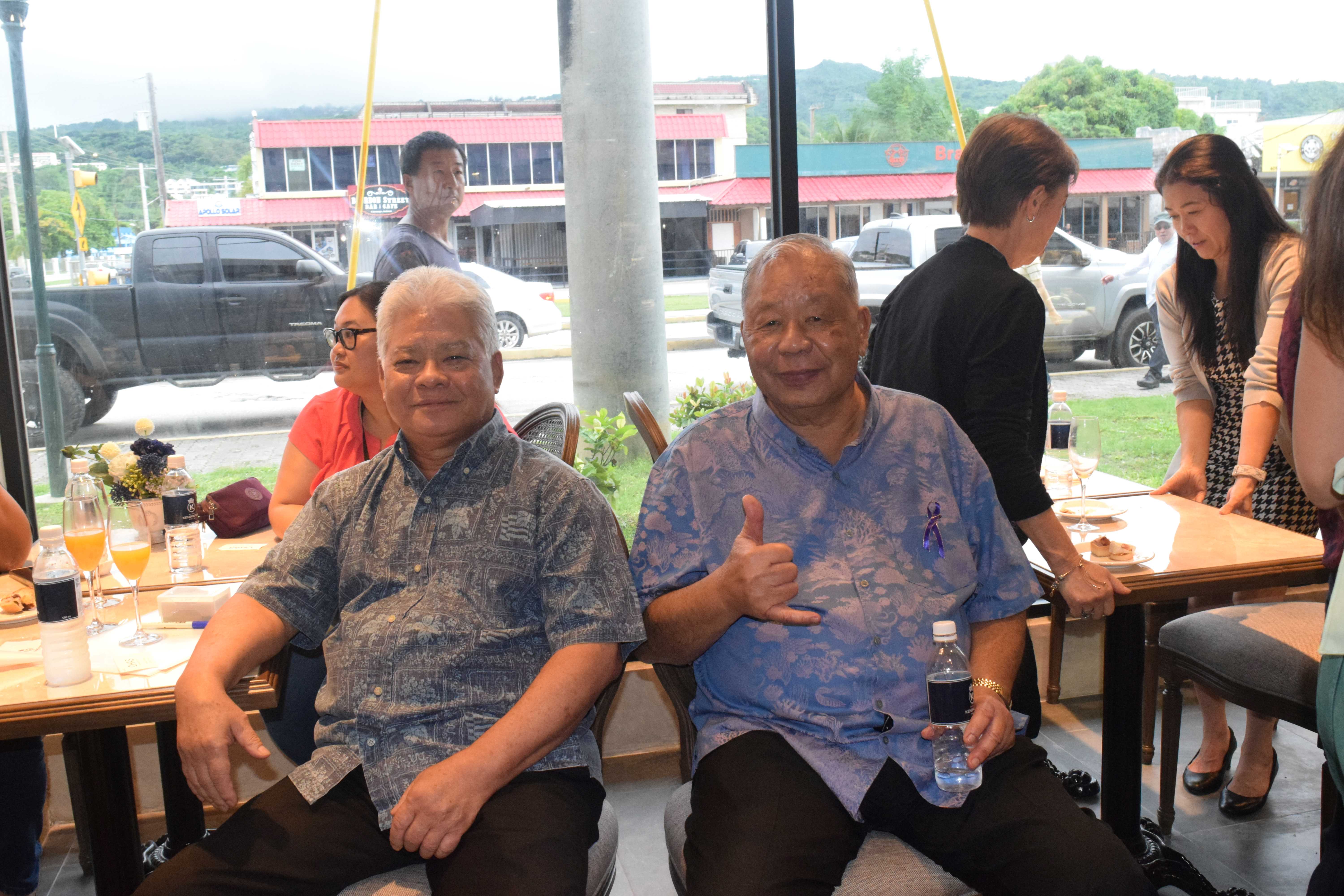 Gov. Arnold I. Palacios and Lt. Gov. David M. Apatang.