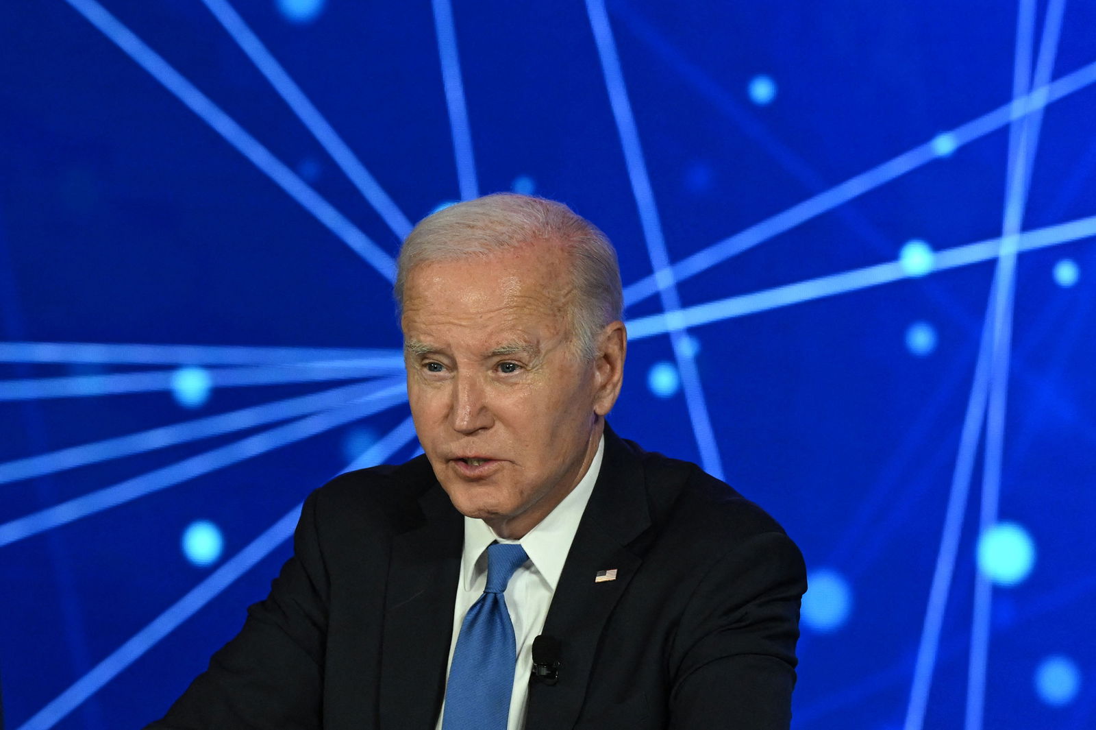 President Joe Biden discusses his Administration's commitment to seizing the opportunities and managing the risks of Artificial Intelligence, in San Francisco, on June 20, 2023. (Andrew Caballero-Reynolds/AFP/Getty Images/TNS)