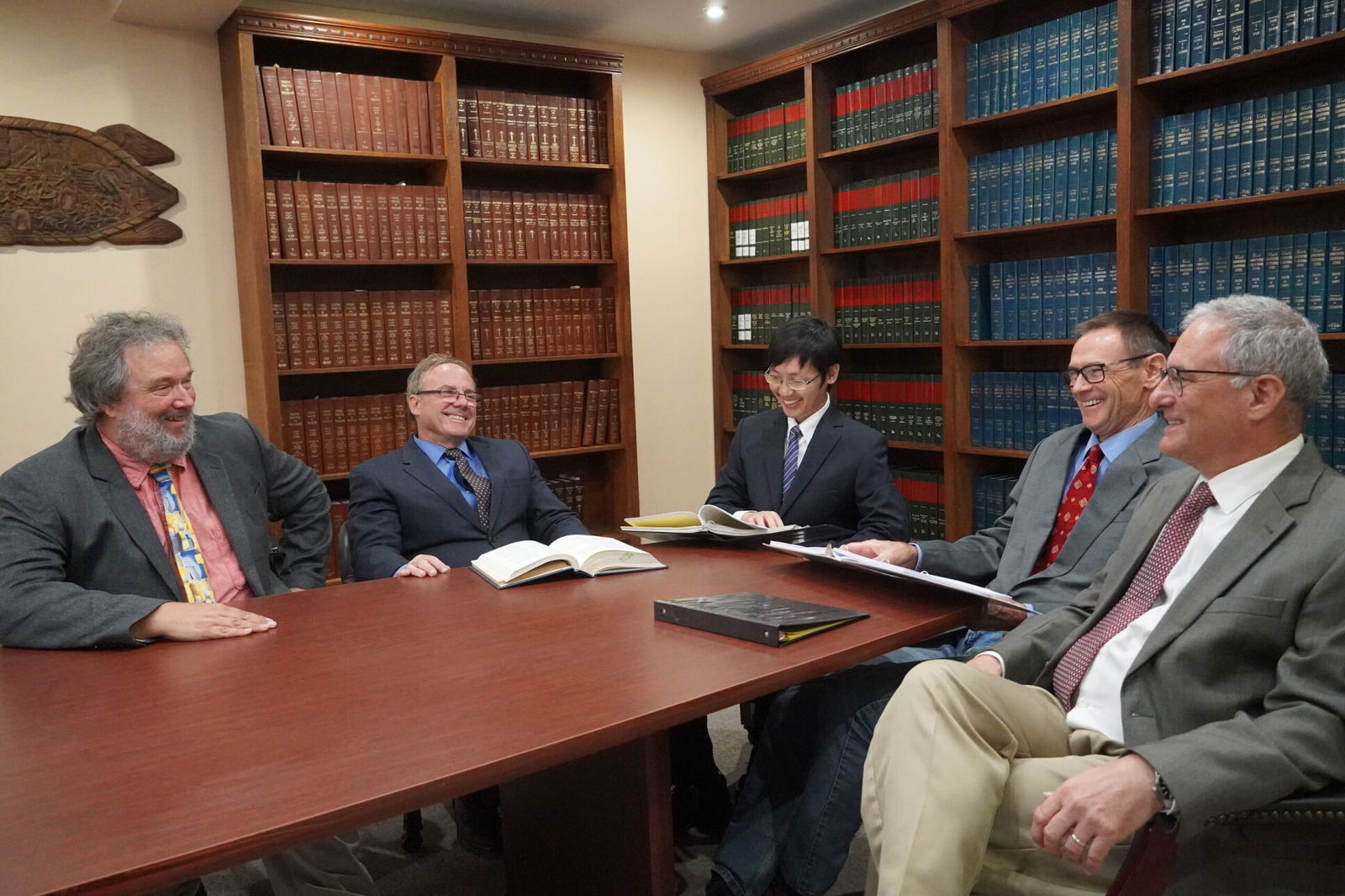 (L-R) Joseph Horey, David Banes, Denny Nie, Gregory Koebel, and Richard Miller