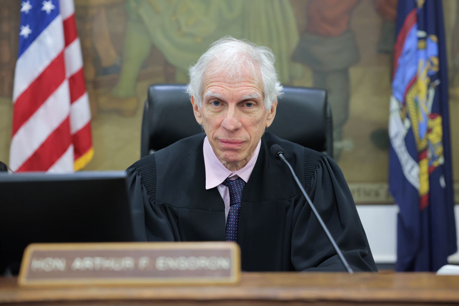 Judge Arthur F. Engoron presides over Former U.S. President Donald Trump's civil fraud case at New York State Supreme Court on Oct. 17, 2023, in New York City. The former president on Saturday, Oct. 28, took to his social media platform to attack "Trump-hating" a day after he issued a ruling ordering Trumpâ€™s eldest daughter, Ivanka Trump, to testify in the case. (Andrew Kelly/Pool/Getty Images/TNS)