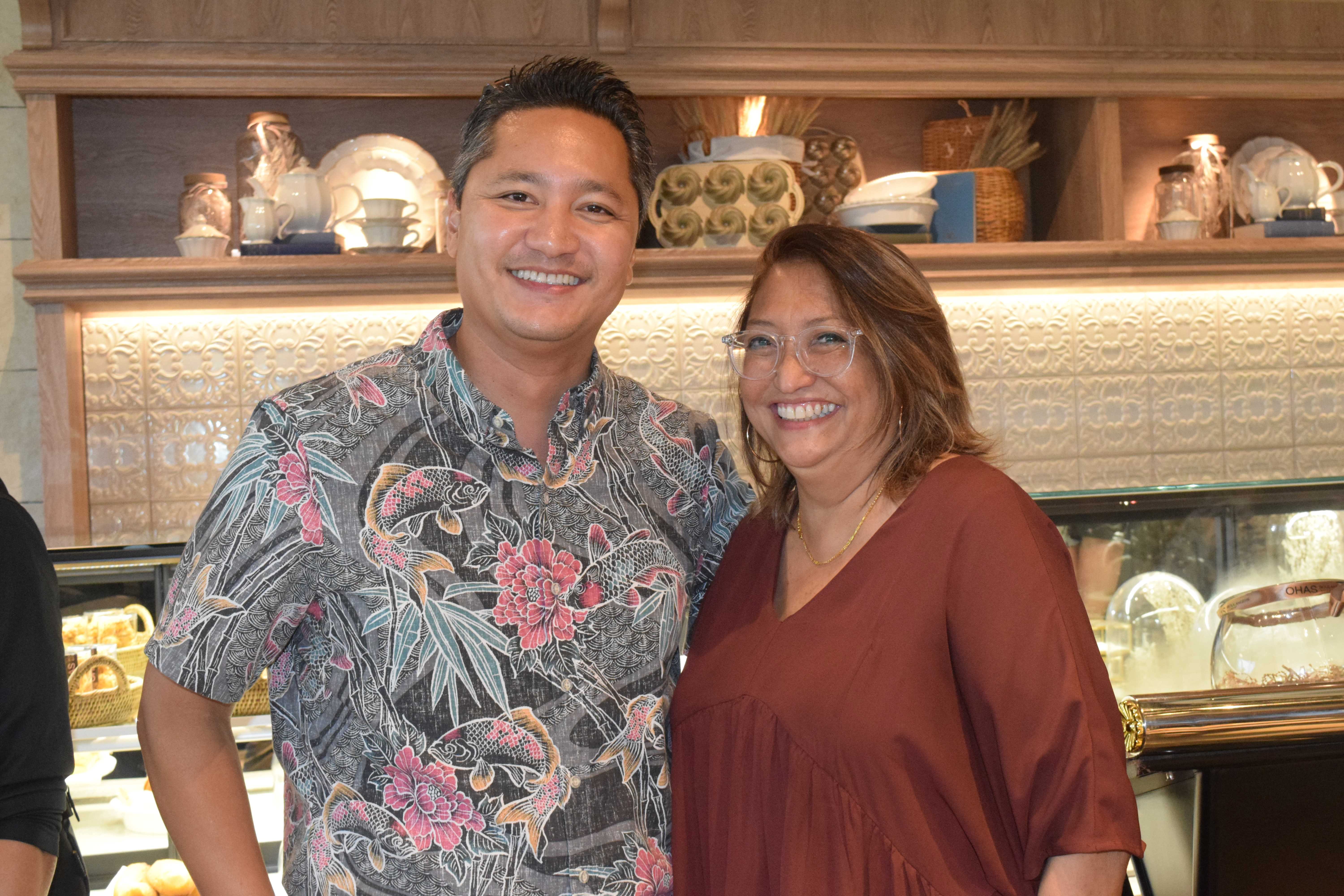 Marianas Visitors Authority Managing Director Christopher Concepcion and MVA acting Board Chairwoman Gloria Cavanagh.