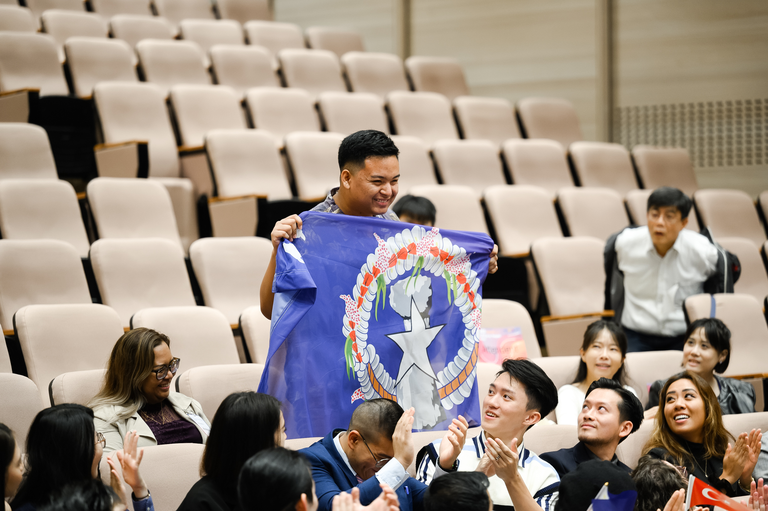 Richard Baleares, the president of the Rotaract Club of Saipan, was proud to represent the CNMI internationally.