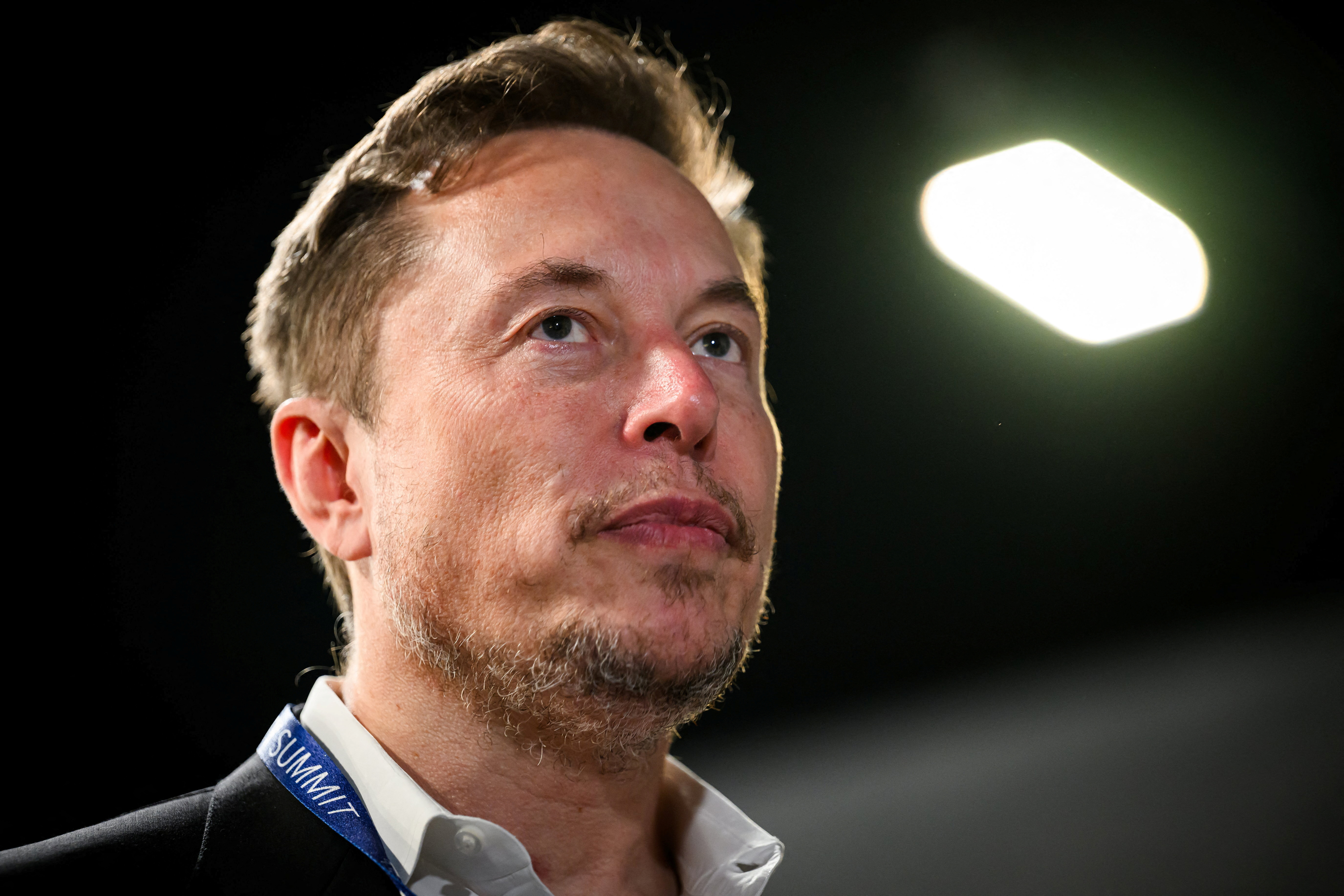 Tesla, X (formerly known as Twitter) and SpaceX's CEO Elon Musk attends the AI Safety Summit at Bletchley Park in Bletchley, Britain on November 1, 2023. 