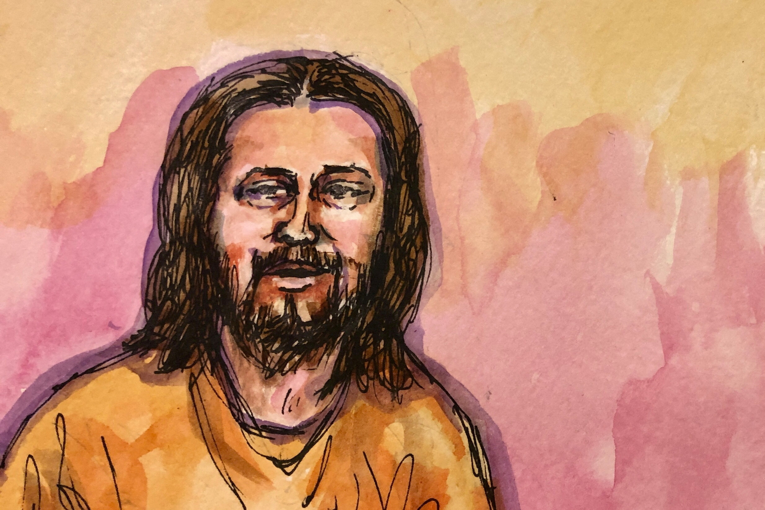 David Wayne DePape appears at U.S. District Court for federal charges over the attack on Paul Pelosi, husband of U.S. Speaker of the House, Nancy Pelosi, in San Francisco, California, U.S. November 15, 2022 in a courtroom sketch. 