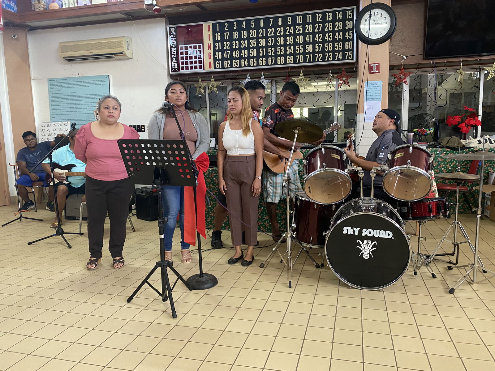 Aside from food, the Rotary Club also provided entertainment from some of the finalists of the Marianas Got Talent competition. 