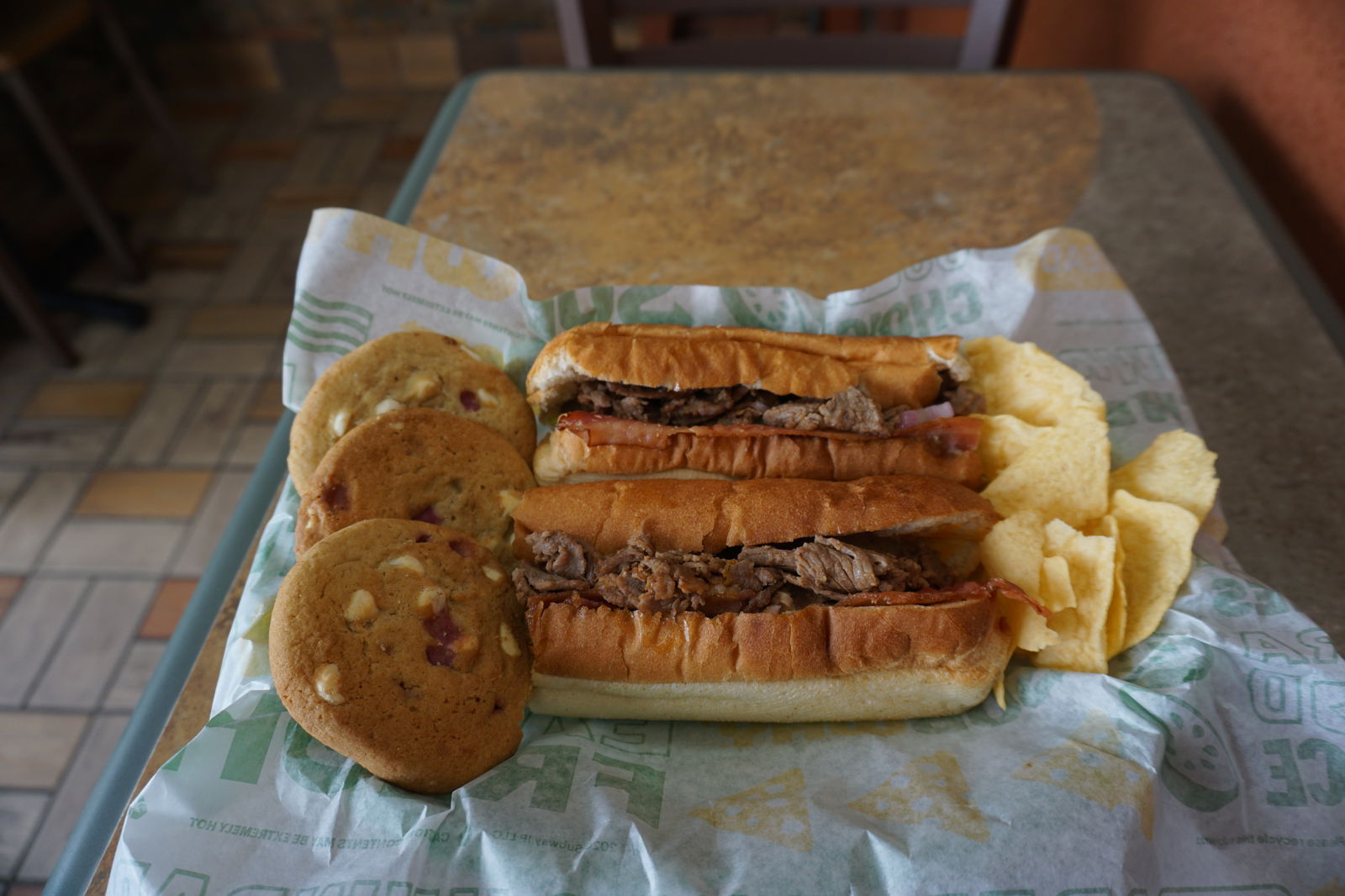 #3 The Monster goes great with cookies, chips, soup or whatever side you enjoy the most at Subway