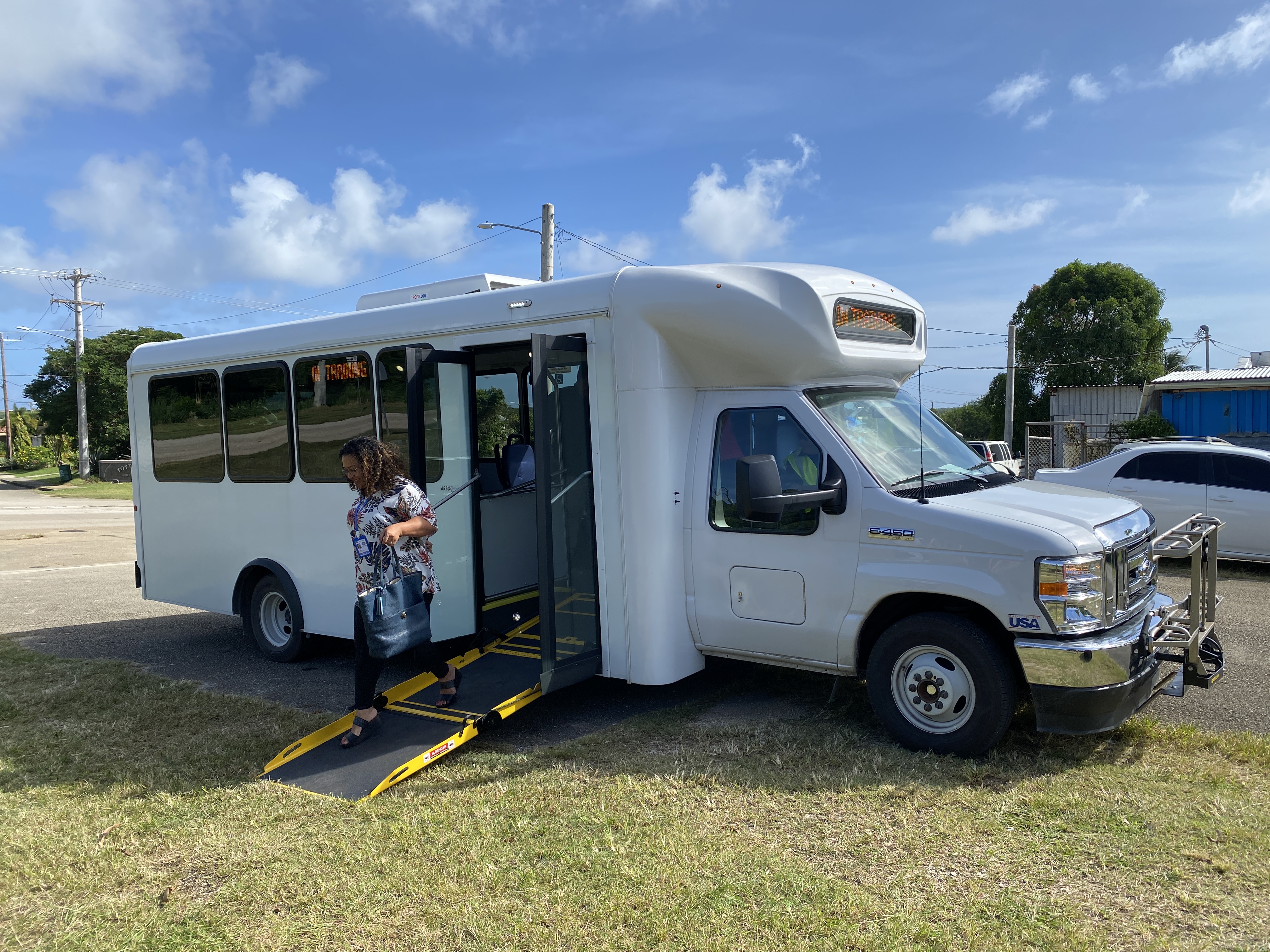 Transit CNMI buses feature ramps for wheelchairs