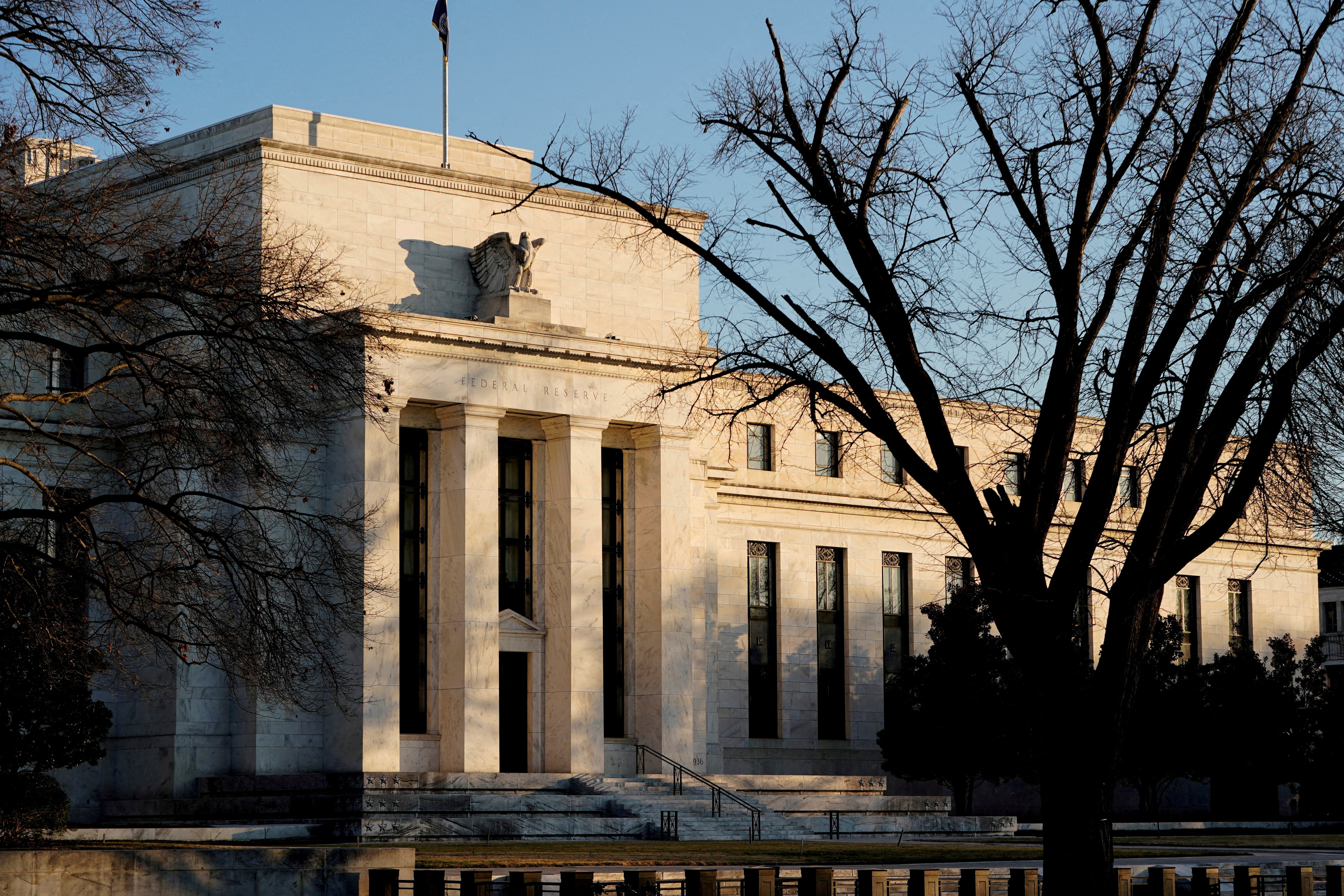 The Federal Reserve building in Washington, U.S., January 26, 2022. 