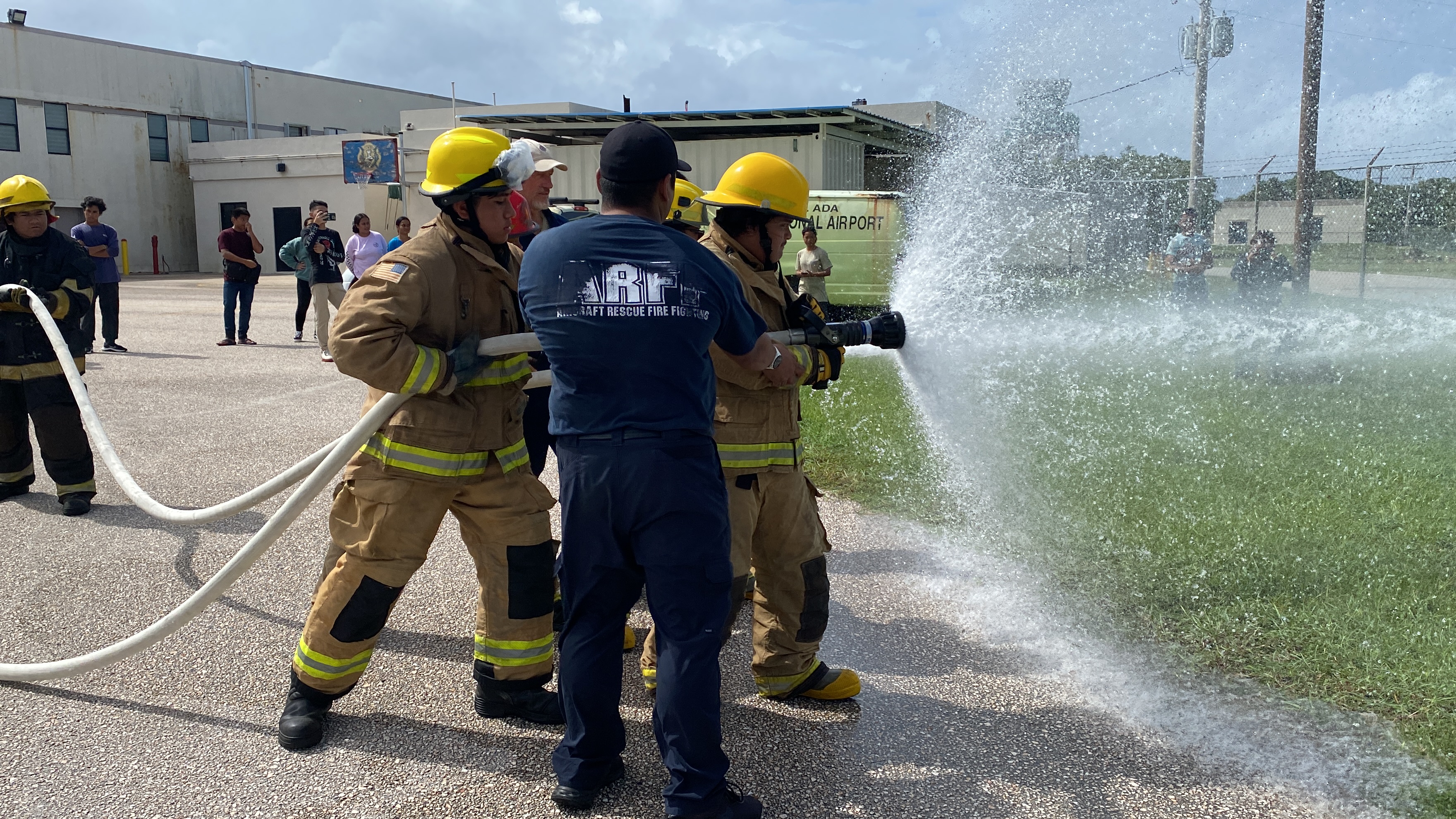 Western Pacific Maritime Academy students must undergo firefighting training before they can earn a merchant mariner credential.