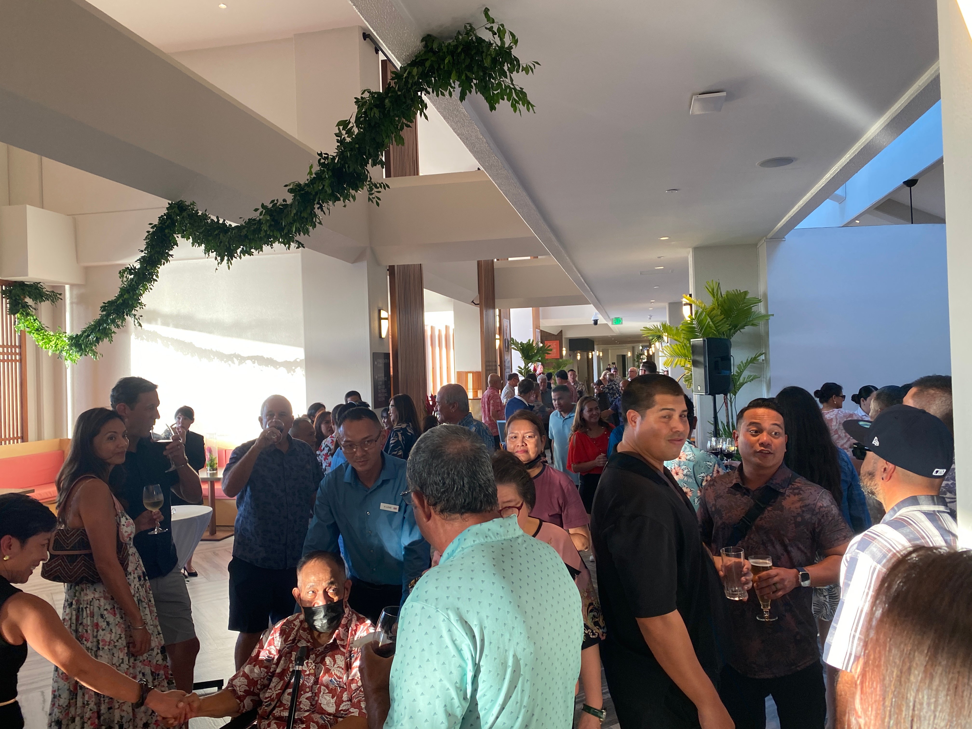 Tourism industry stakeholders, CNMI officials and community members join the Tan family in celebrating  Crowne Plaza Resort’s first anniversary on Wednesday, Nov. 22.