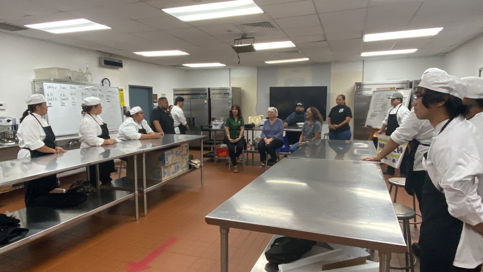 Culinary students and the staff of Guma Esperansa met on November 21 as they do every year around Thanksgiving. 