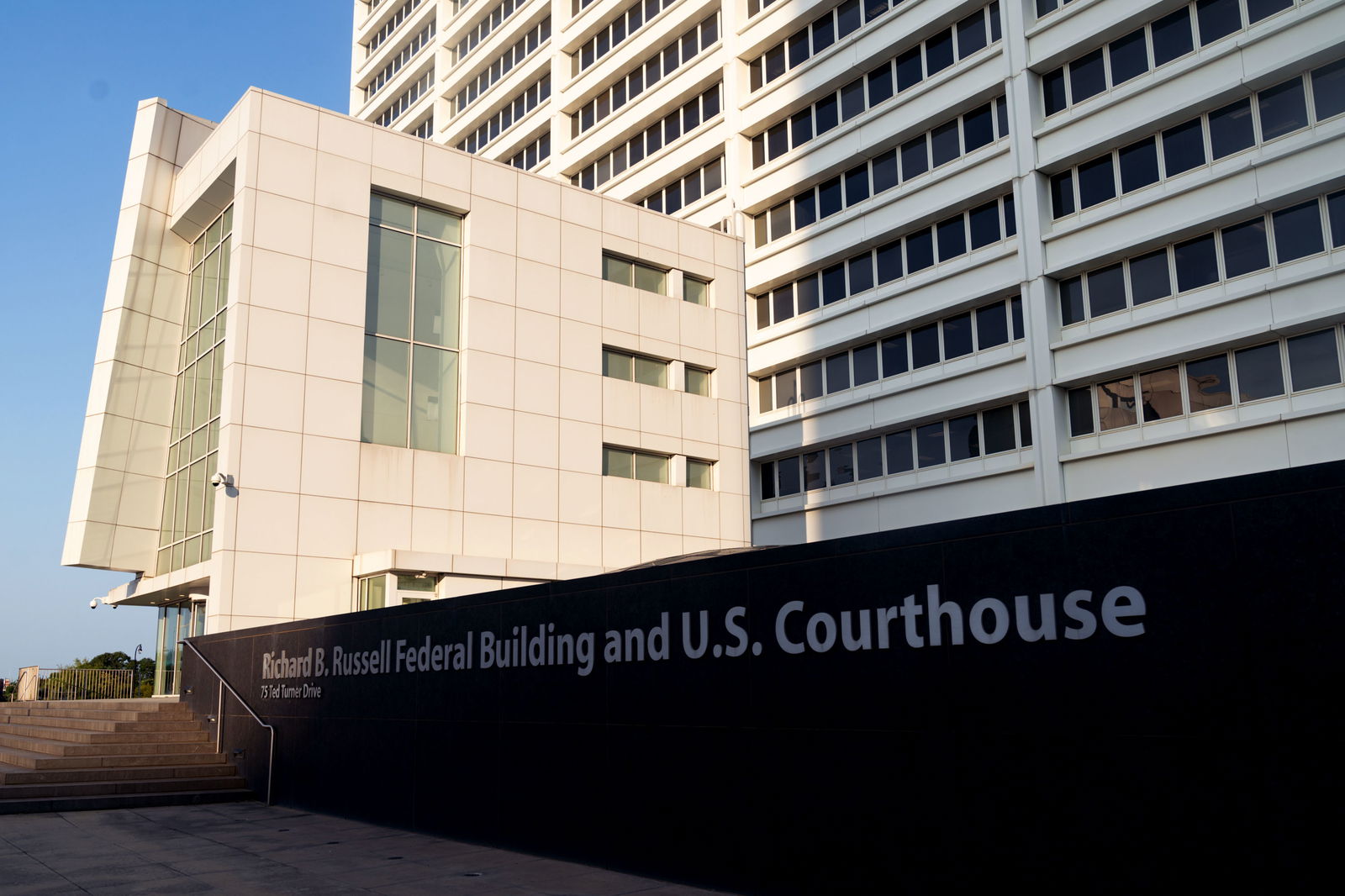 The Richard B Russell Federal Building and Courthouse on Aug. 28, 2023, in Atlanta. (Megan Varner/Getty Images/TNS)