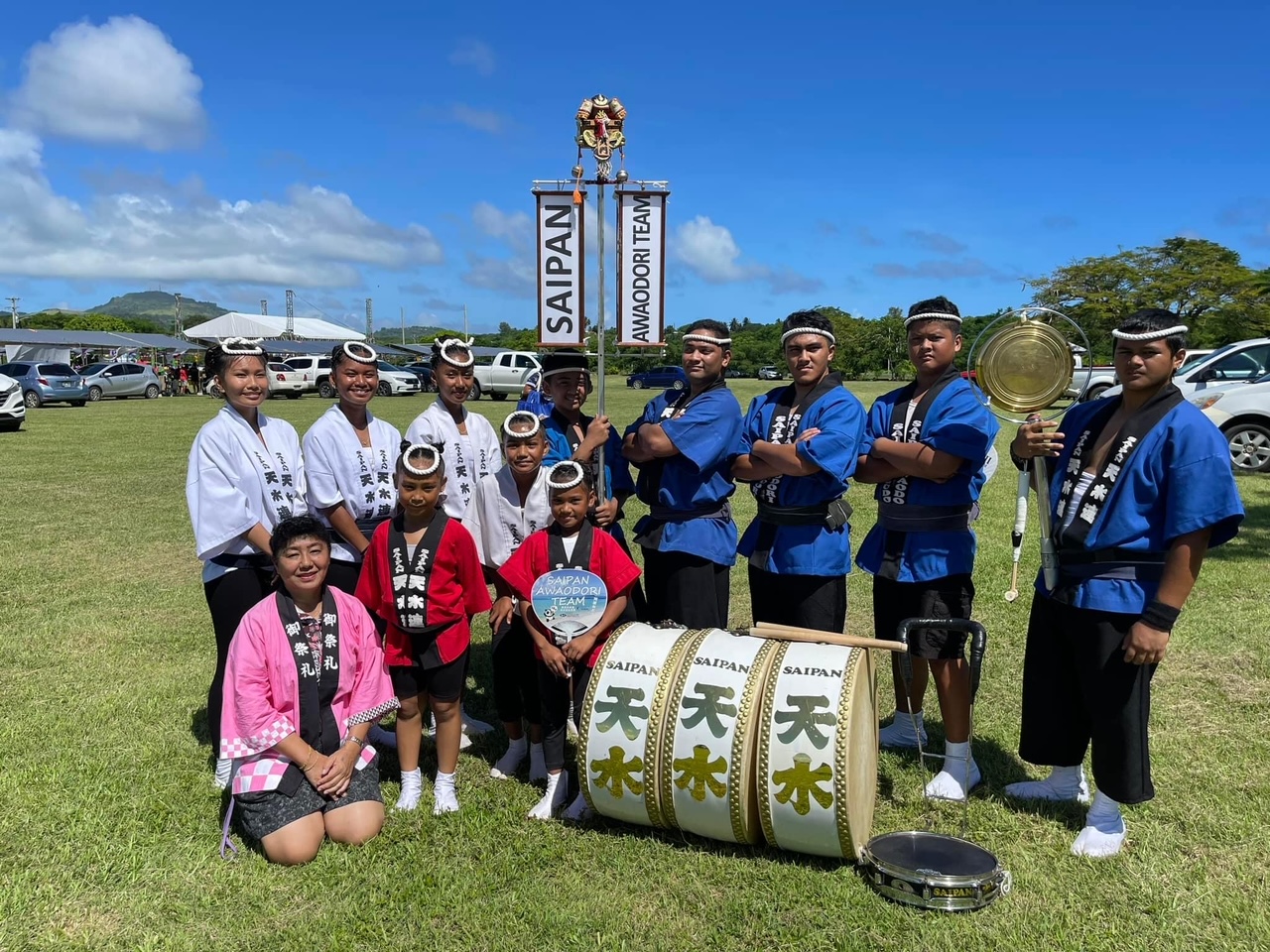 The Saipan Awaodori team members.