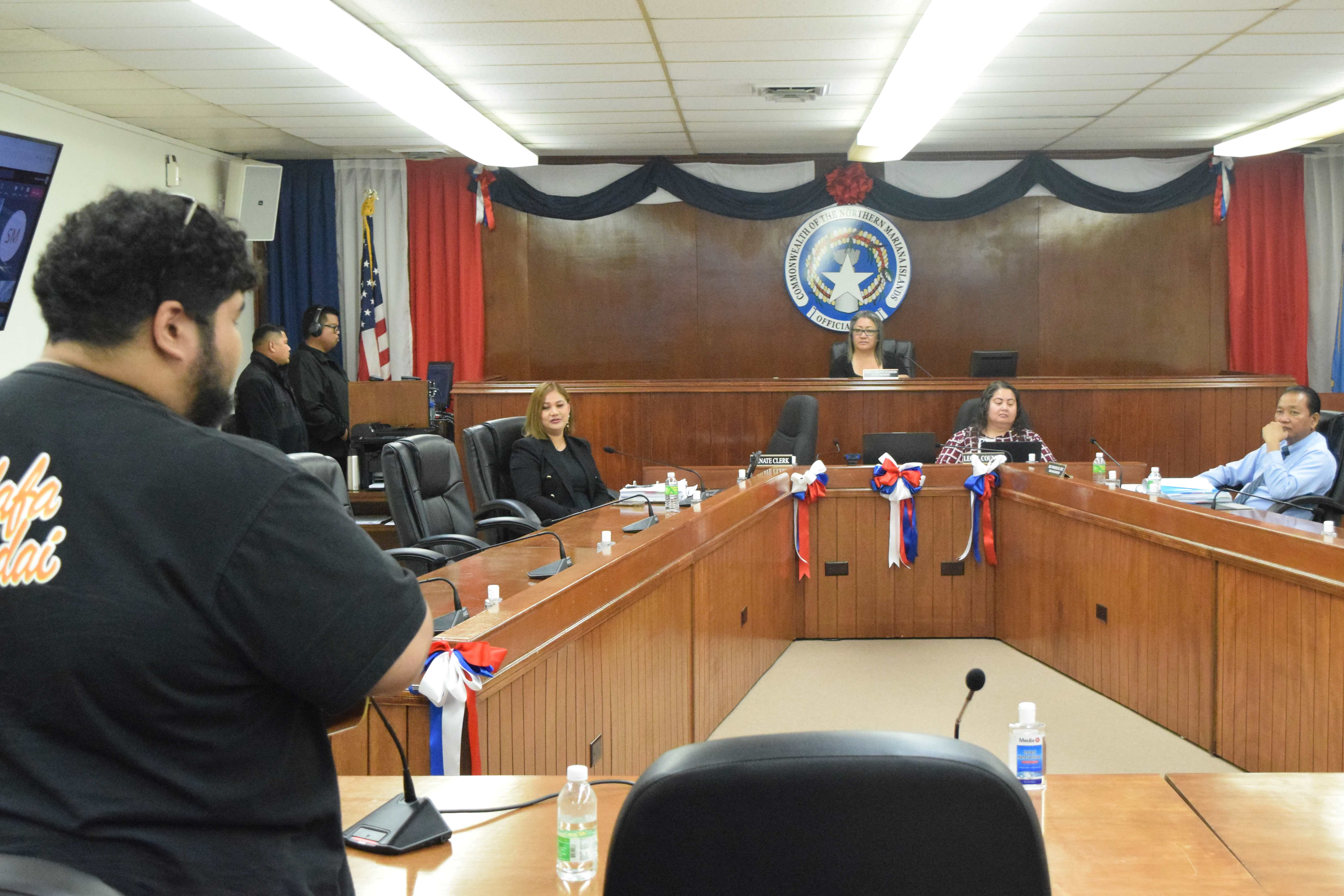 Sebastian Tajibmai performs in the Senate chamber.