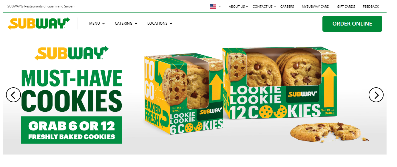 Place order at www.subwaypacific.com