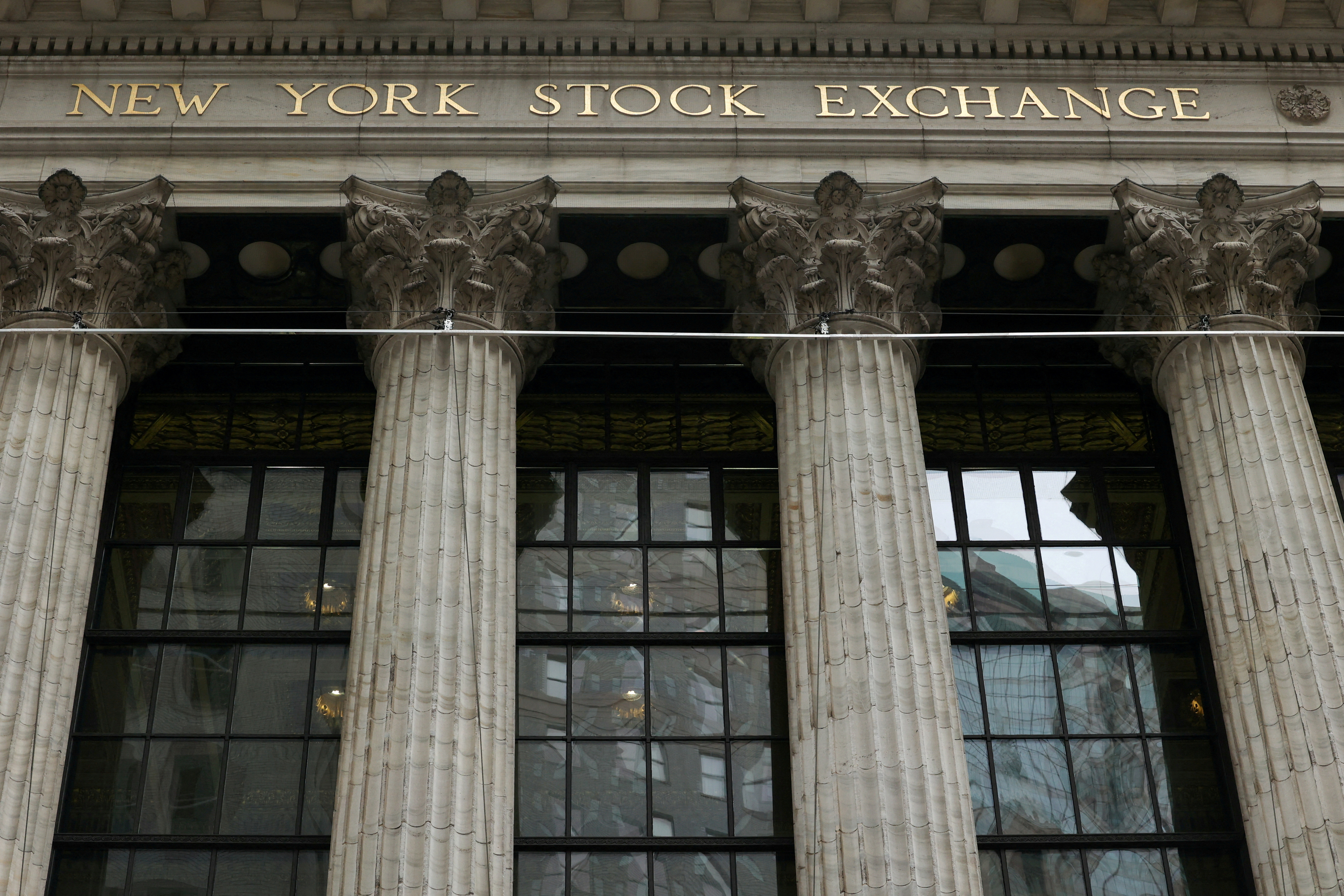 The New York Stock Exchange (NYSE) in New York City, U.S., February 24, 2022. 