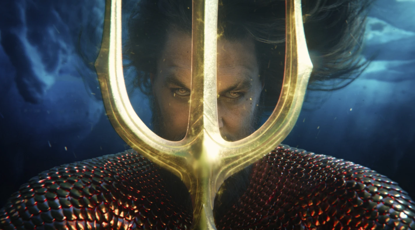 Jason Momoa in a scene from “Aquaman and the Lost Kingdom.”