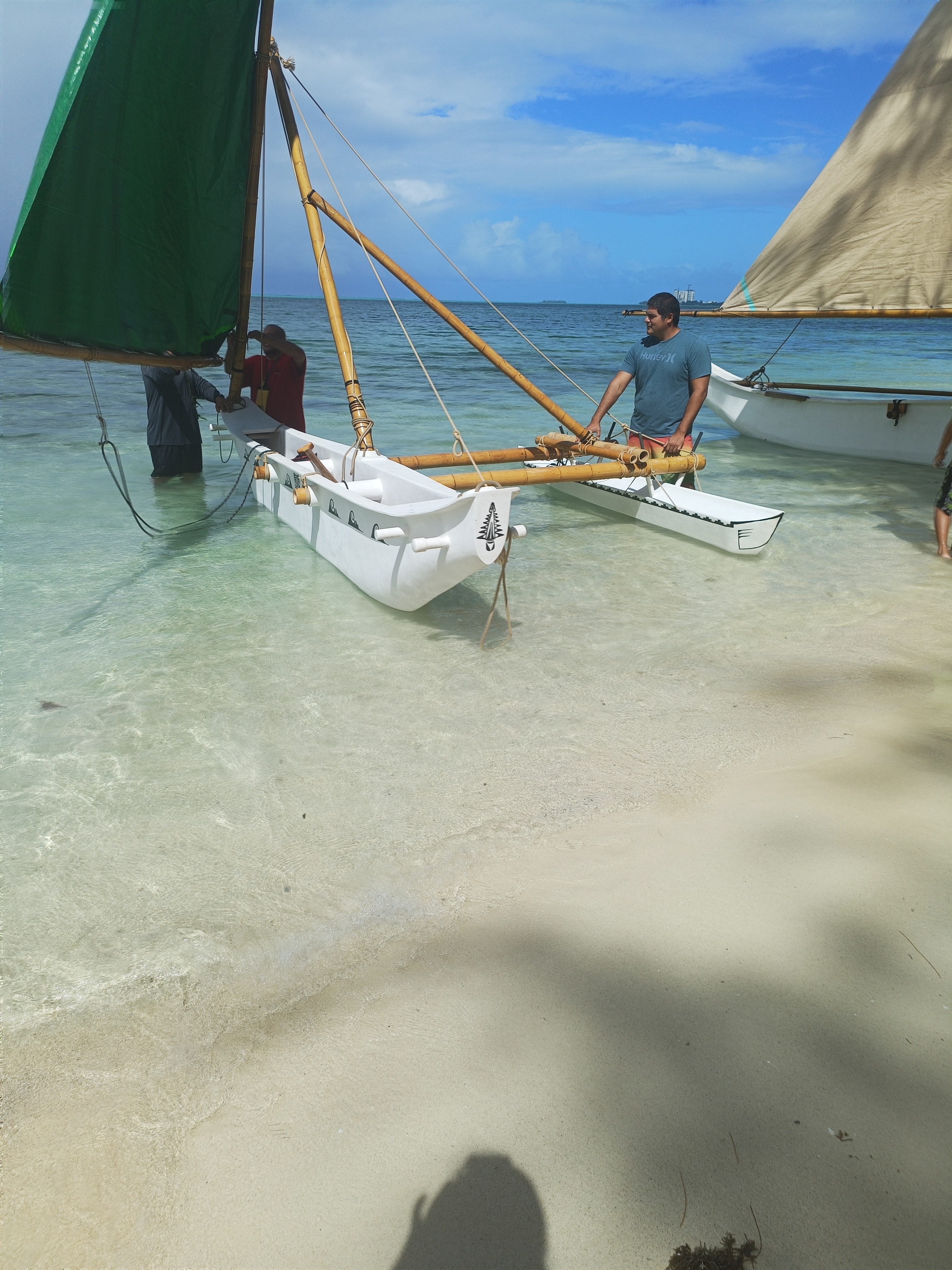 Den Yo Povi is a canoe that reflects Jeremiah Benevente's Chamorro and Native American roots.