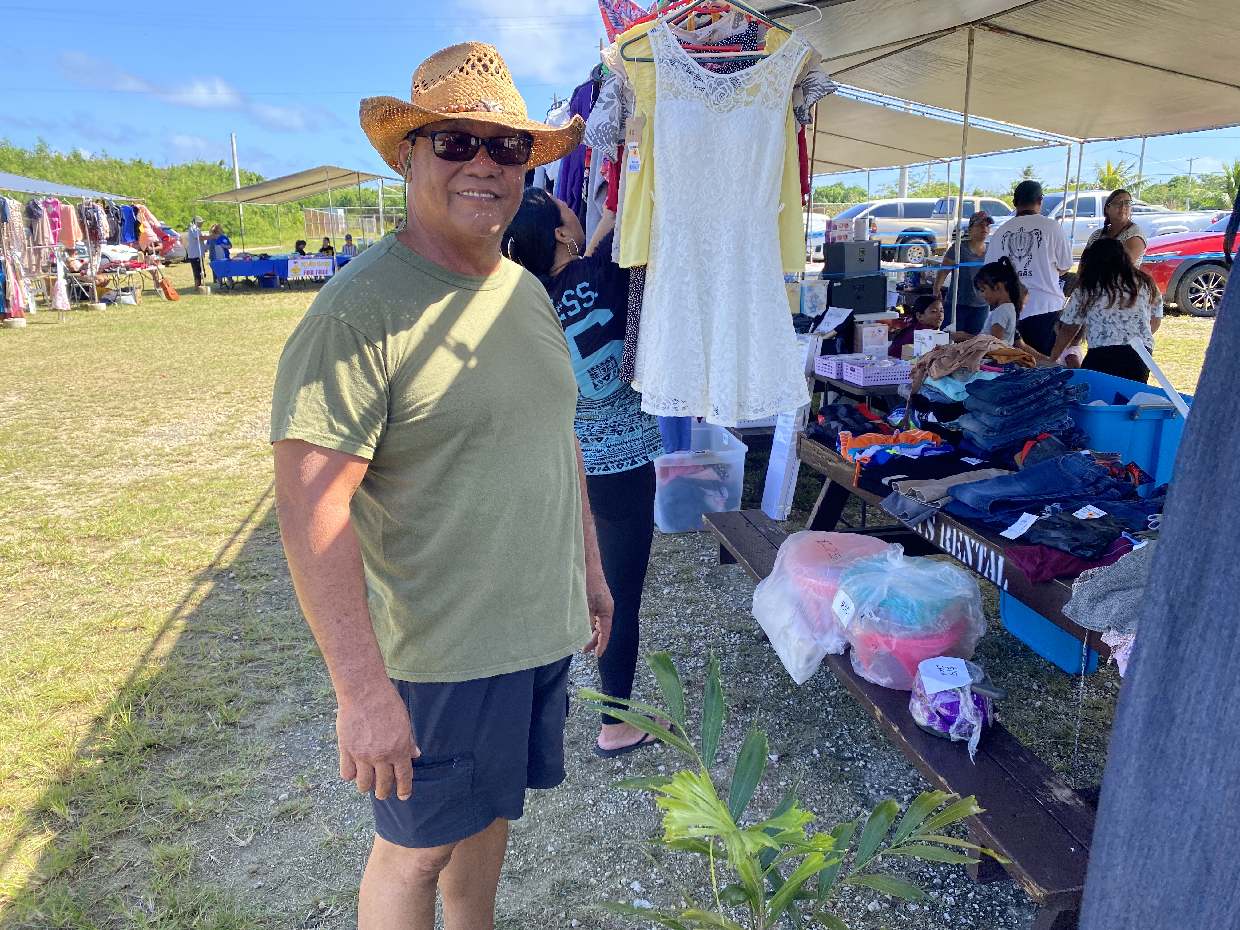 Saipan Mayor RB Camacho,  a Koblerville resident, he was "very impressed" with the holiday art bazaar and swapmeet event.