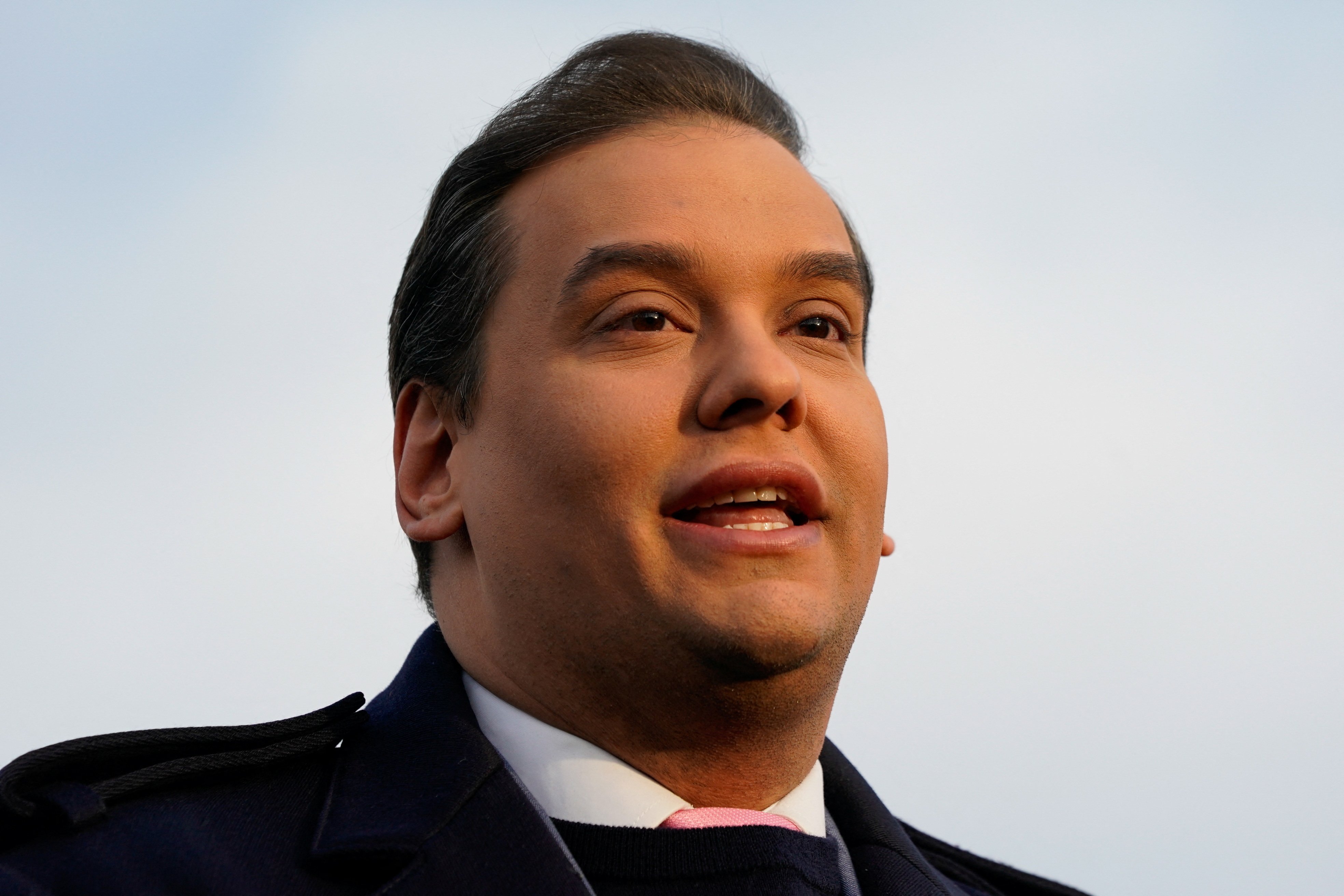 U.S. Rep. George Santos (R-NY) holds a press conference to address efforts to expel him from the House of Representatives, at the U.S. Capitol in Washington, U.S., November 30, 2023. 