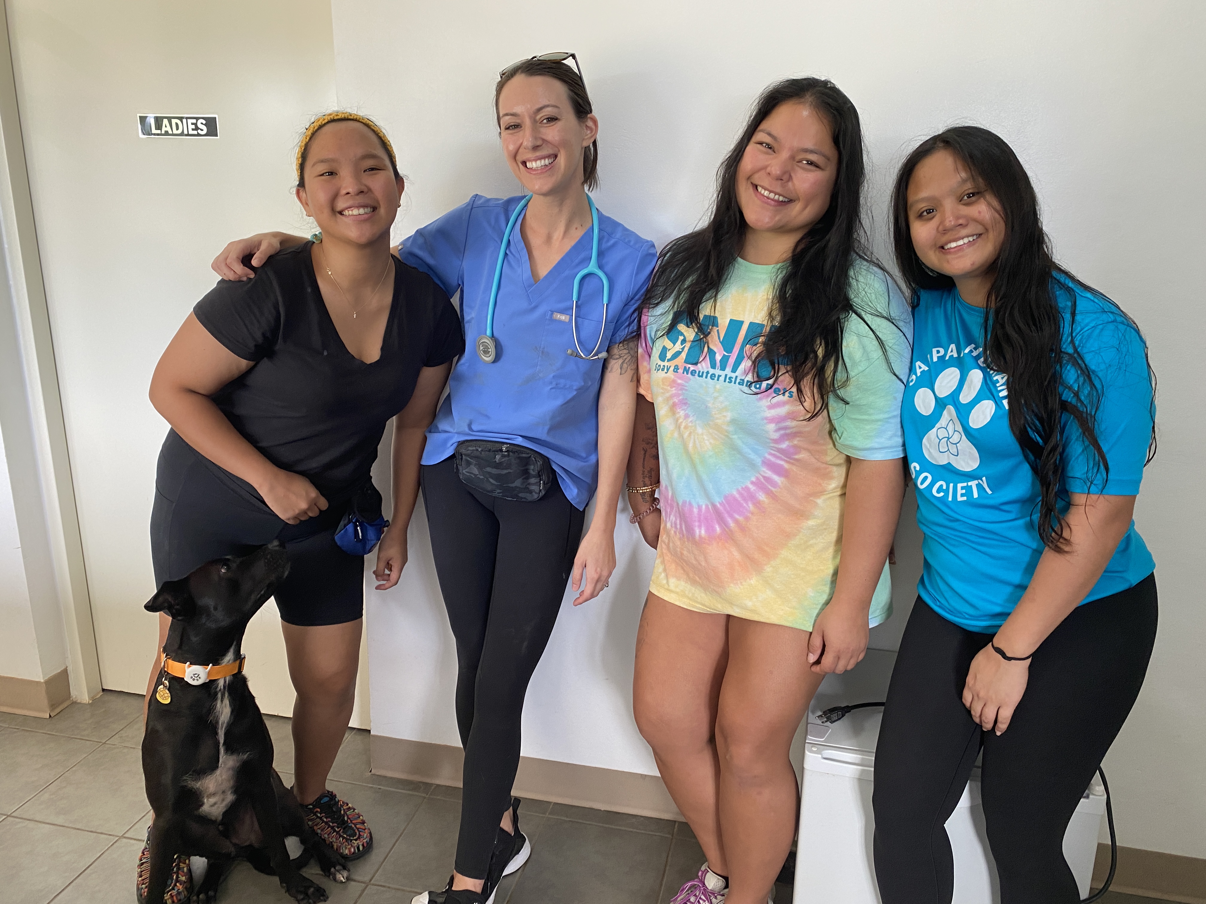 Ruby Ma, left, and other members of Saipan Humane Society will conduct  a pet clinic on Rota on Saturday, Dec. 9, 2023.