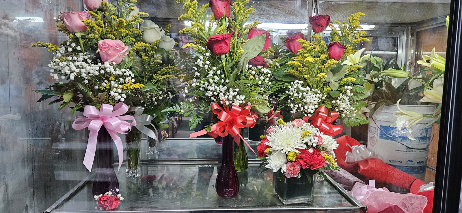Christmas bouquets best sellers at Island Touch by Philip.