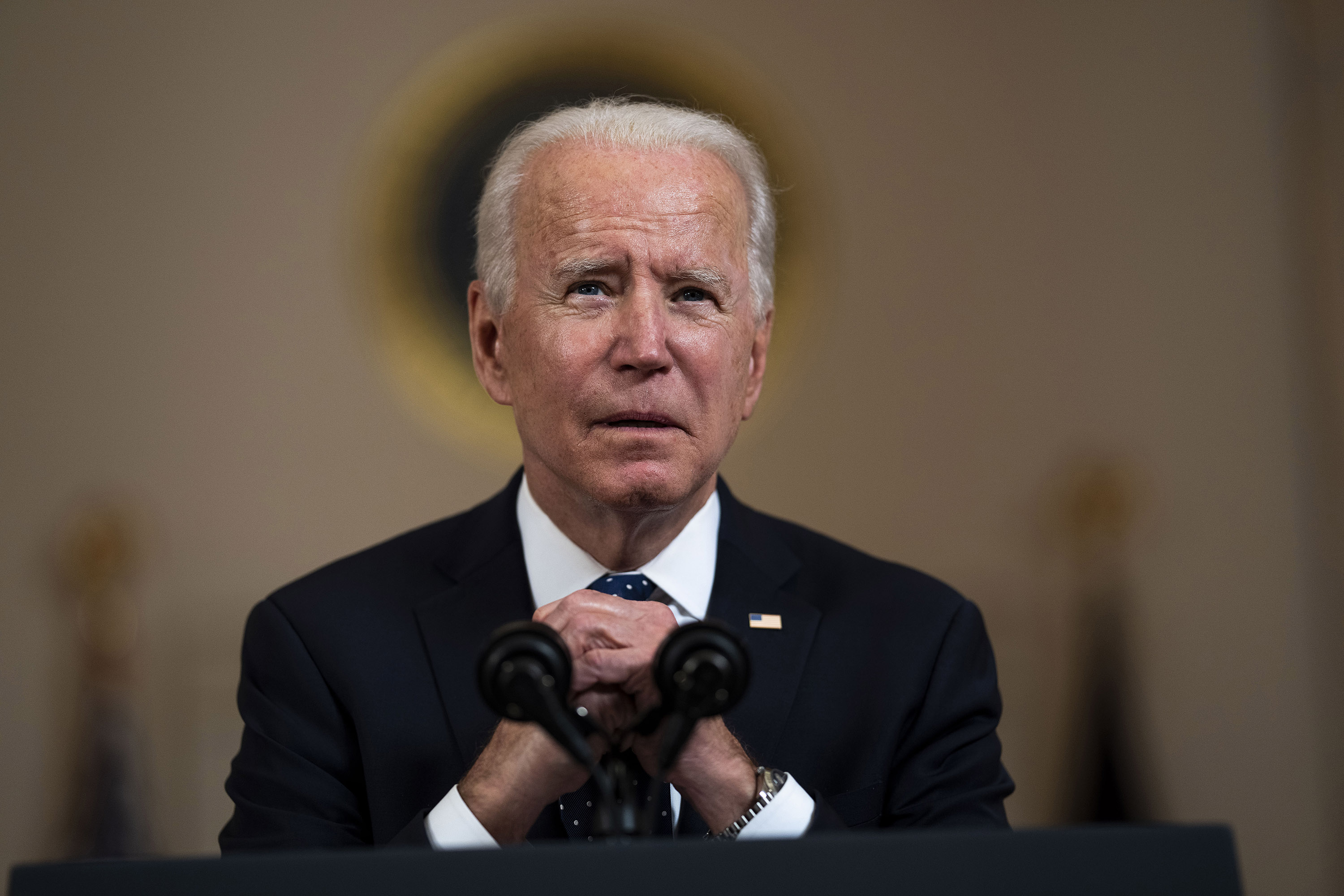President Joe Biden. According to a Bloomberg News/Morning Consult poll of registered voters in seven swing states, Biden 2020 voters are more drawn to third-party alternatives while more of Donald Trumpâ€™s 2020 supporters stand by their man. 