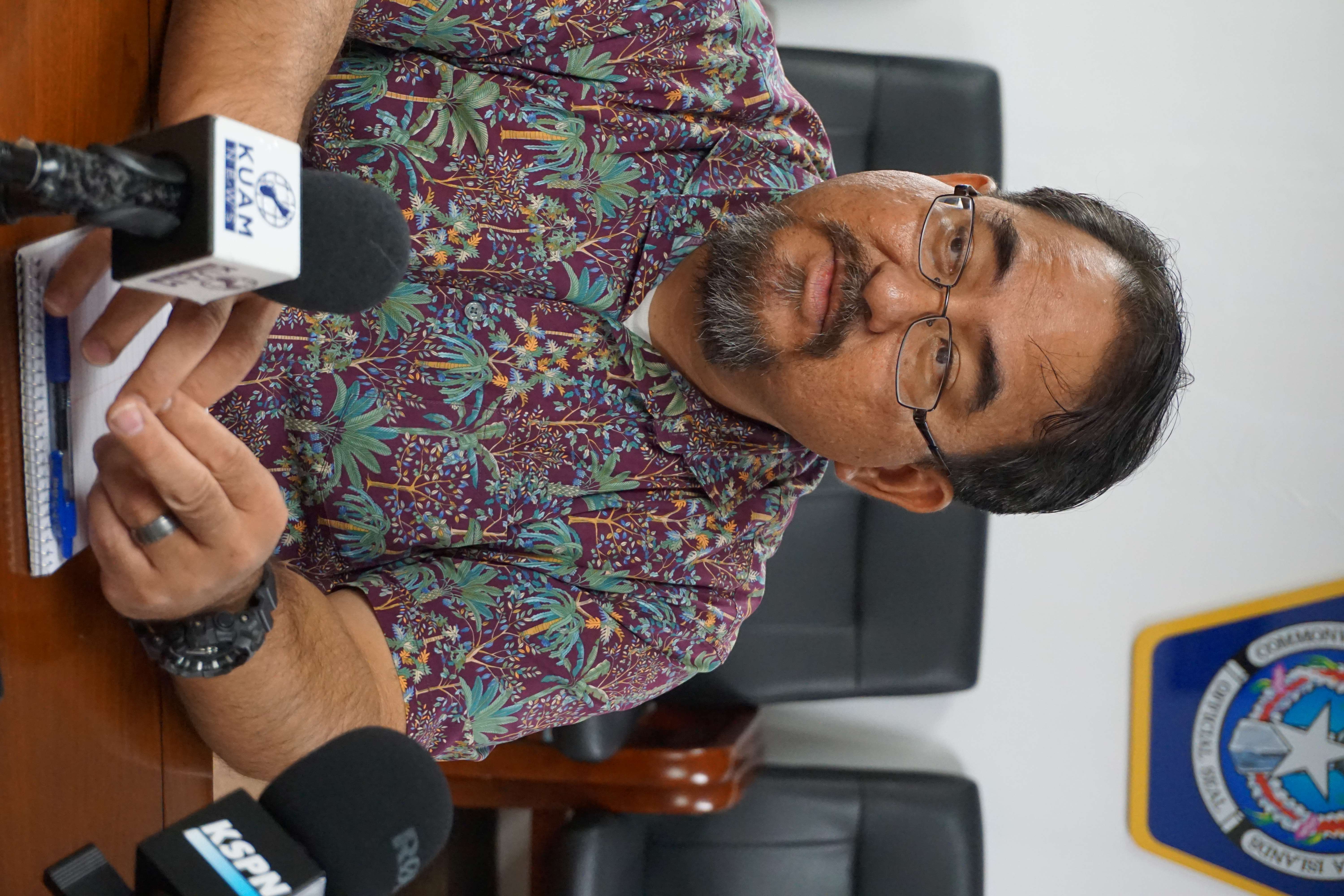 Department of Public Safety Clement Bermudes held a press conference on Thursday.