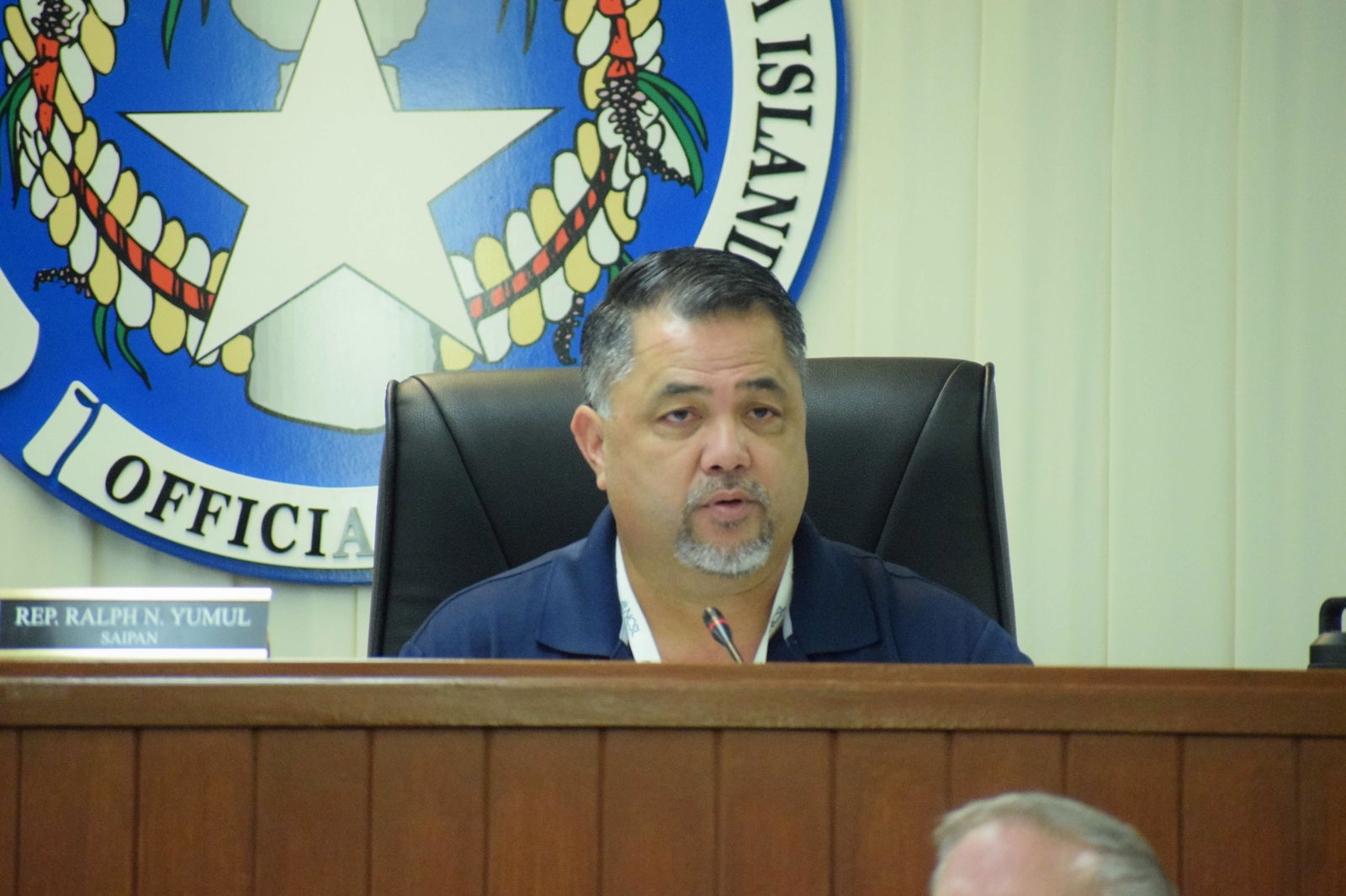 Rep. Ralph N. Yumul, who chairs the House Special Committee on Federal Assistance & Disaster-Related Funding, speaks during a meeting on Thursday in the House chamber.