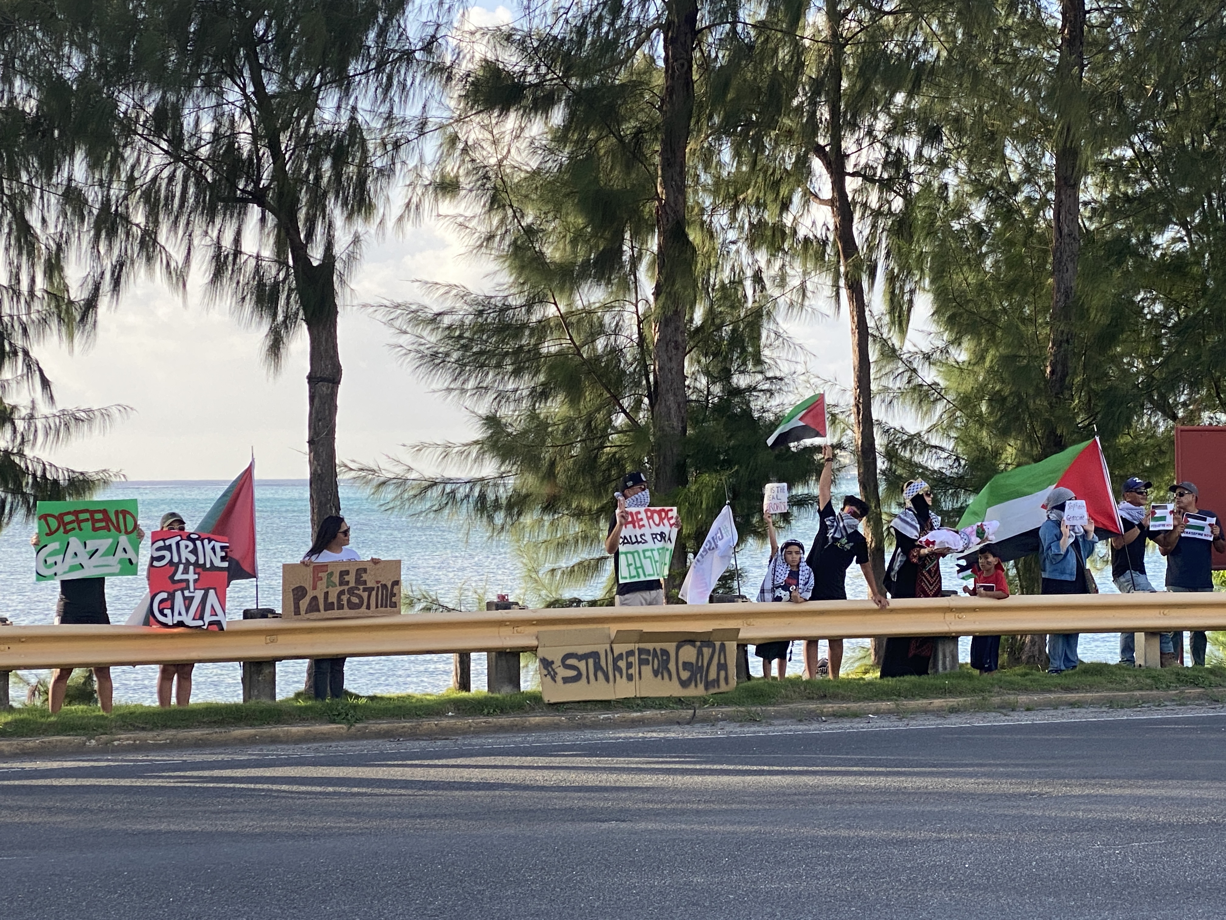 Marianas for Palestine protestors are urging local leaders to call for a ceasefire in Gaza.