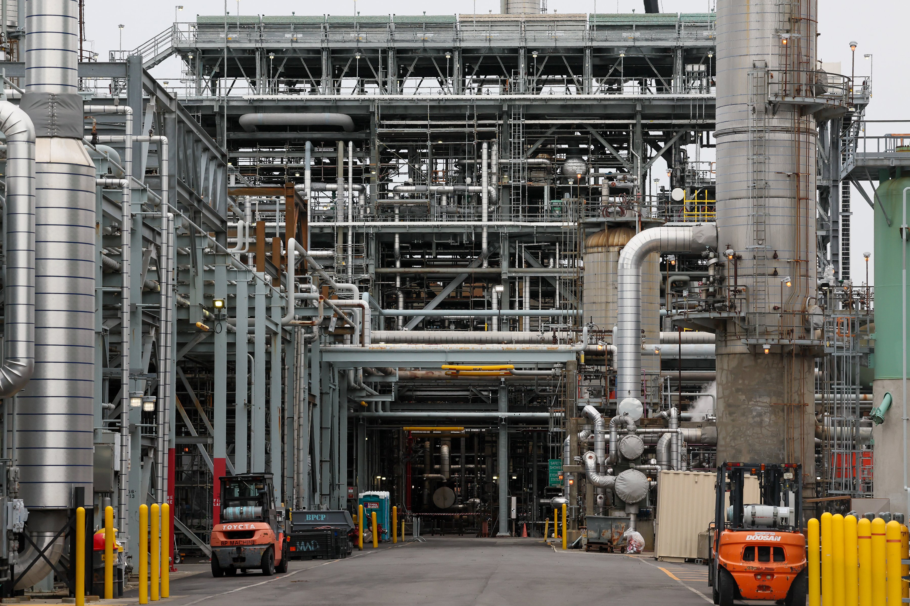 Cherry Point Refinery, Oct. 19, 2023 in Blaine, Washington. (Kevin Clark/The Seattle Times/TNS)