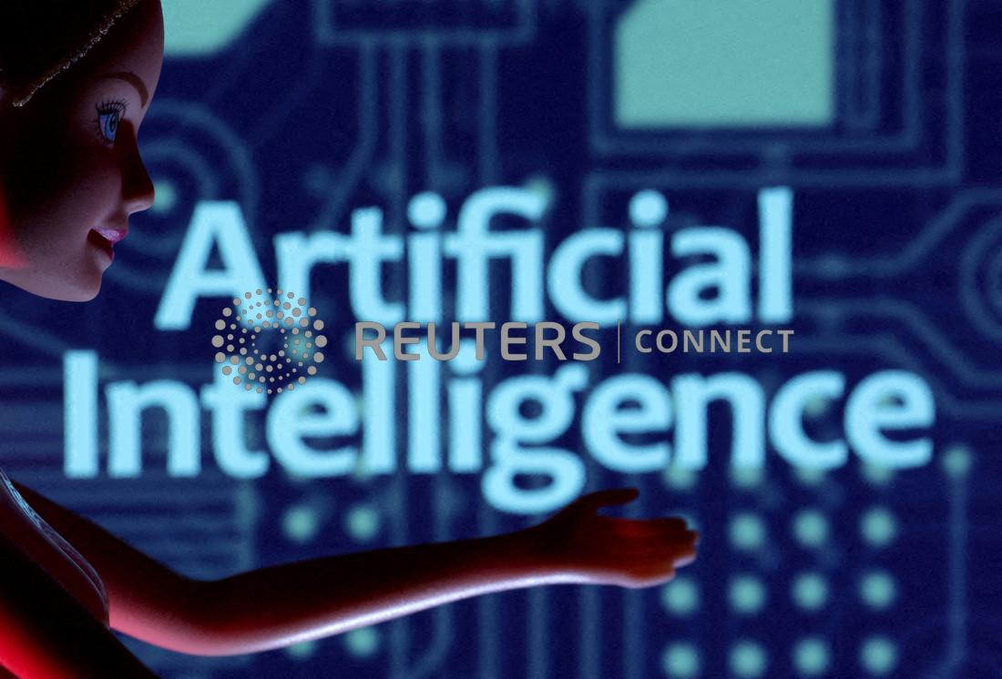 Artificial Intelligence words are seen in this illustration taken March 31, 2023. 