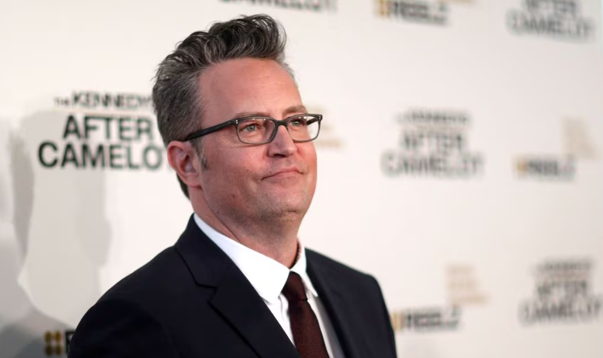 Cast member Matthew Perry poses at the premiere for the television series "The Kennedys After Camelot" at The Paley Center for Media in Beverly Hills, California, March 15, 2017.