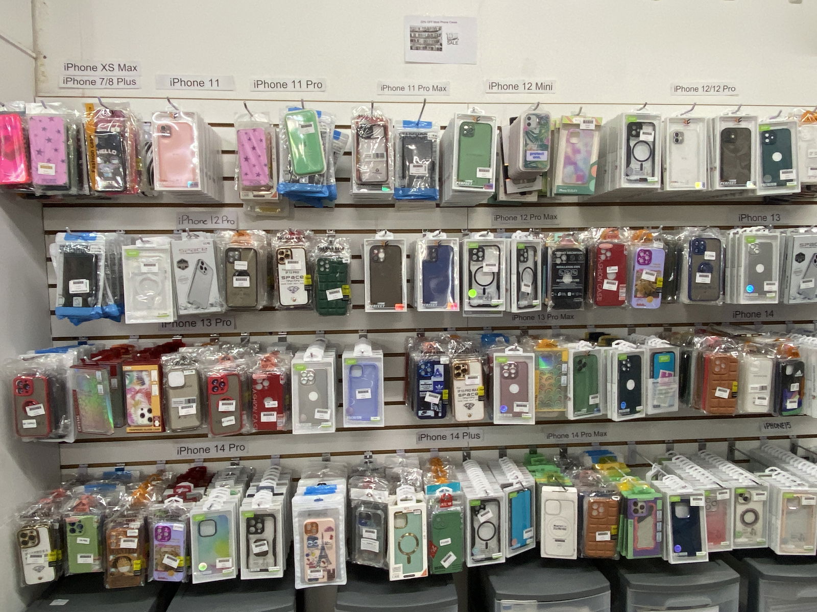 Phone cases galore at Hot Deals Saipan.