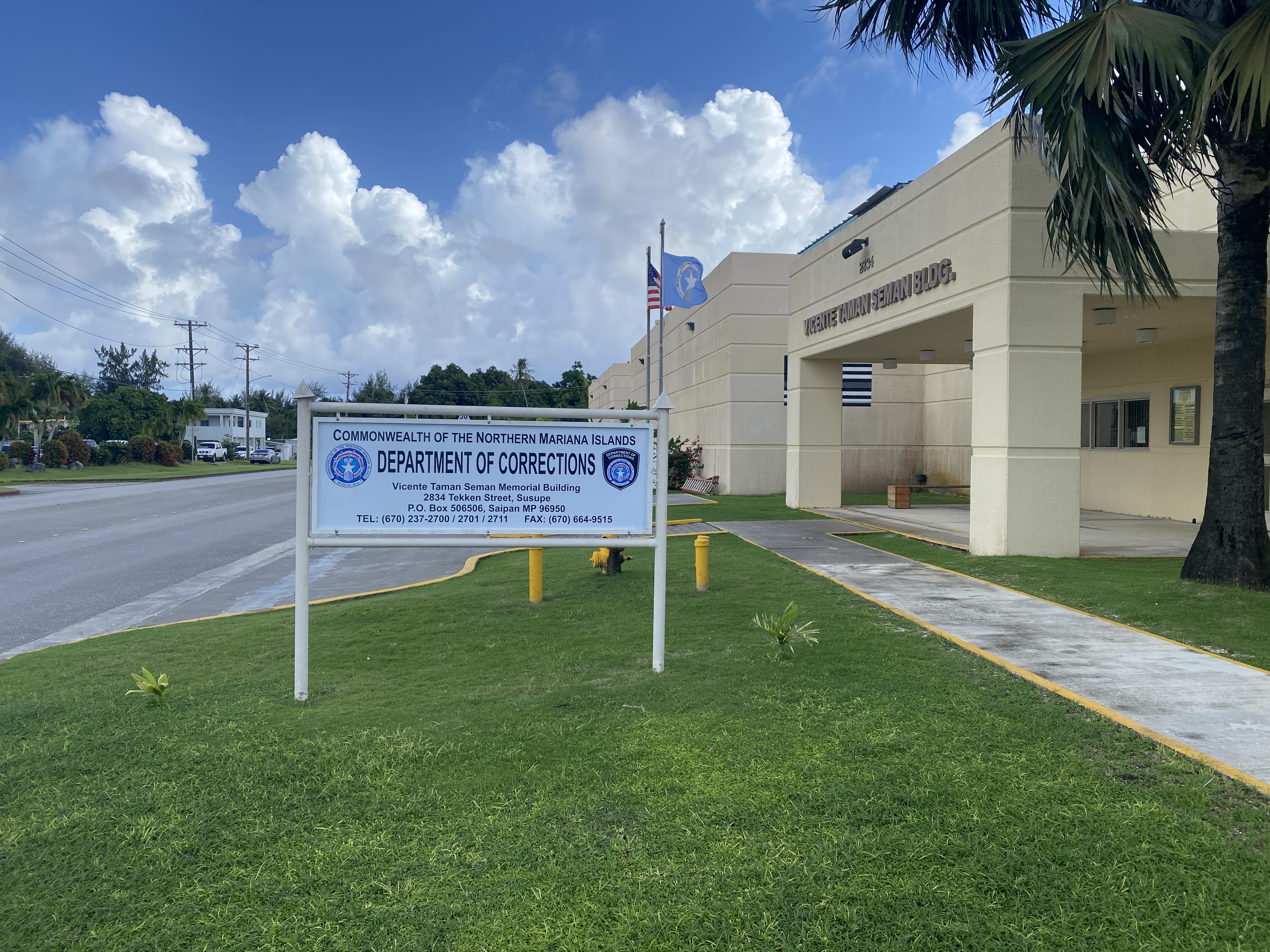 The CNMI Department of Corrections building in Susupe, Saipan.