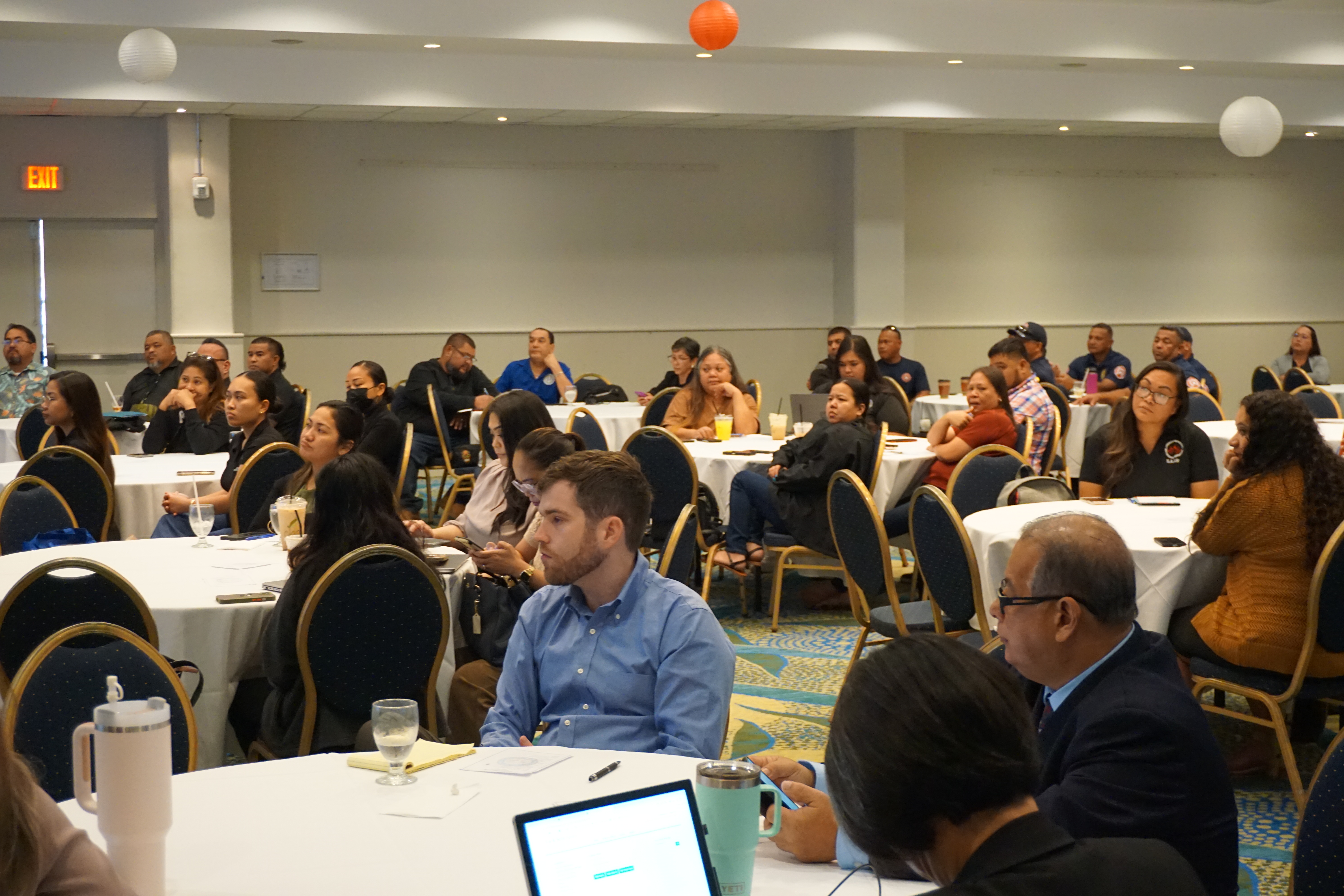 Drug Court Summit participants listen to a speaker.