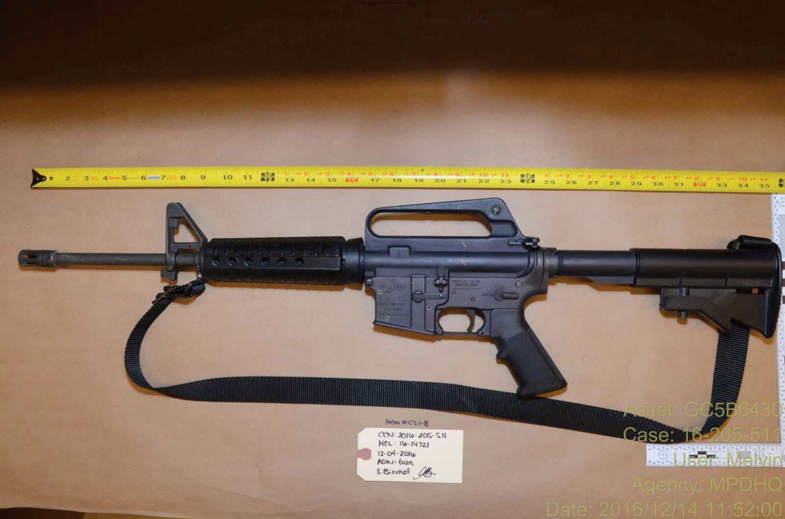 An evidence photo shows an assault rifle in the trial of Edgar Welch, 29, of Salisbury, North Carolina, who wielded an assault rifle inside the Comet Ping Pong pizzeria after a fake online "Pizzagate" report that it was a cover for a child abuse ring in Washington, D.C., U.S. on December 4, 2016, in this image released on June 22, 2017. Courtesy U.S. 